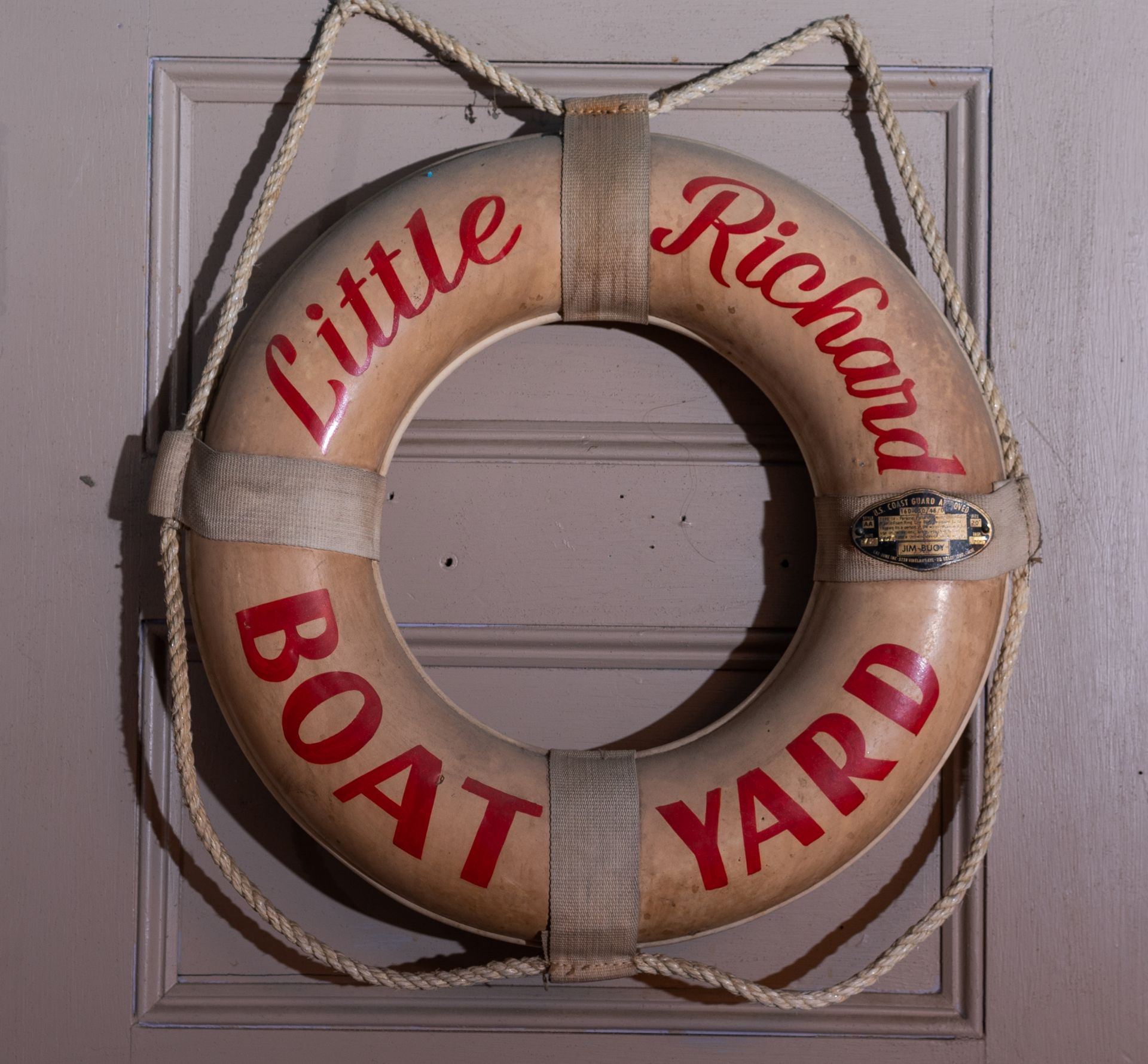 20" Gym Buoy Throwing Ring w/ Coat Guard Approved Label Little Richard Boat Yard