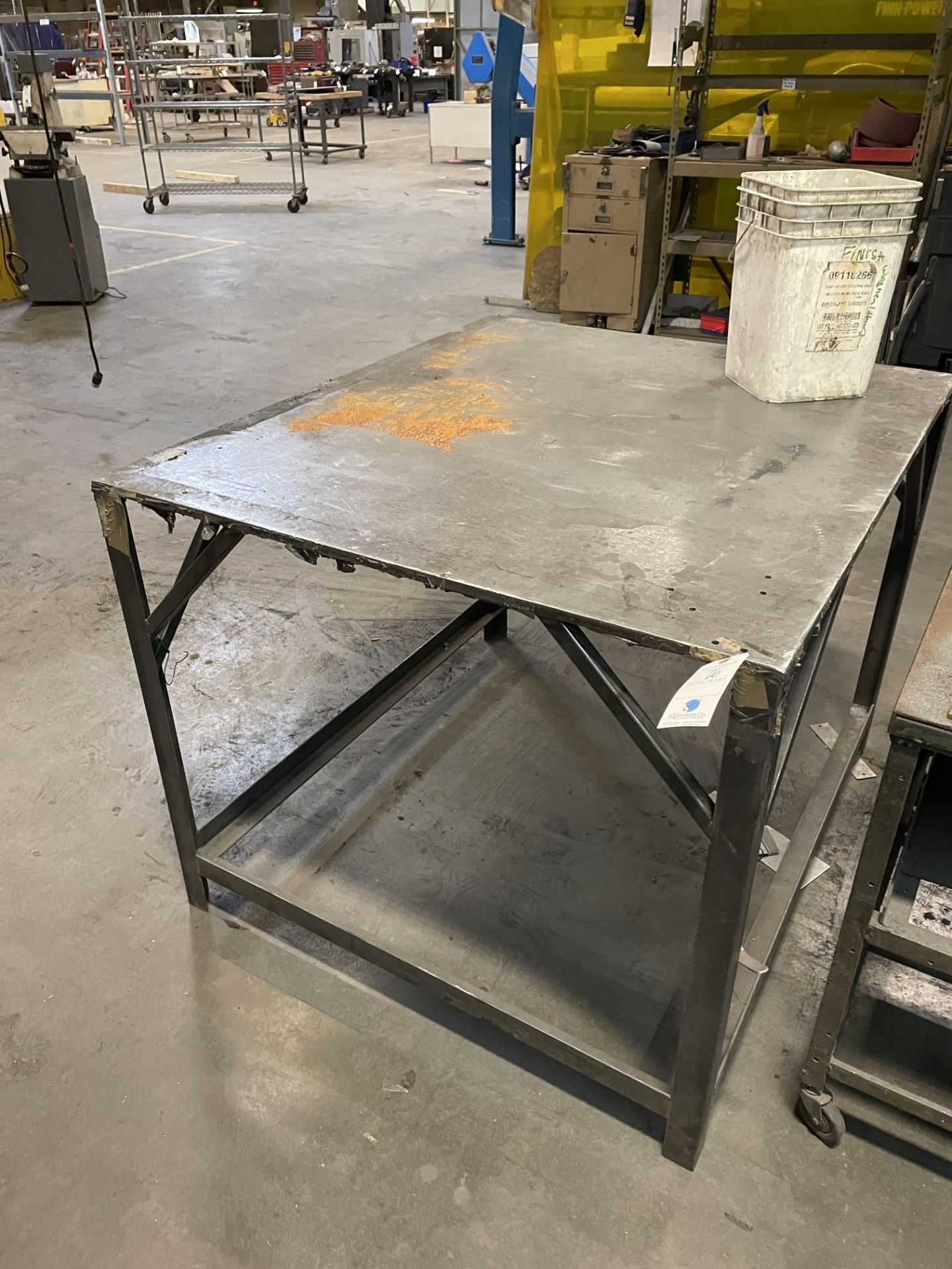 Steel Fabrication Table 48" x 42" x 9/16" Thick Top