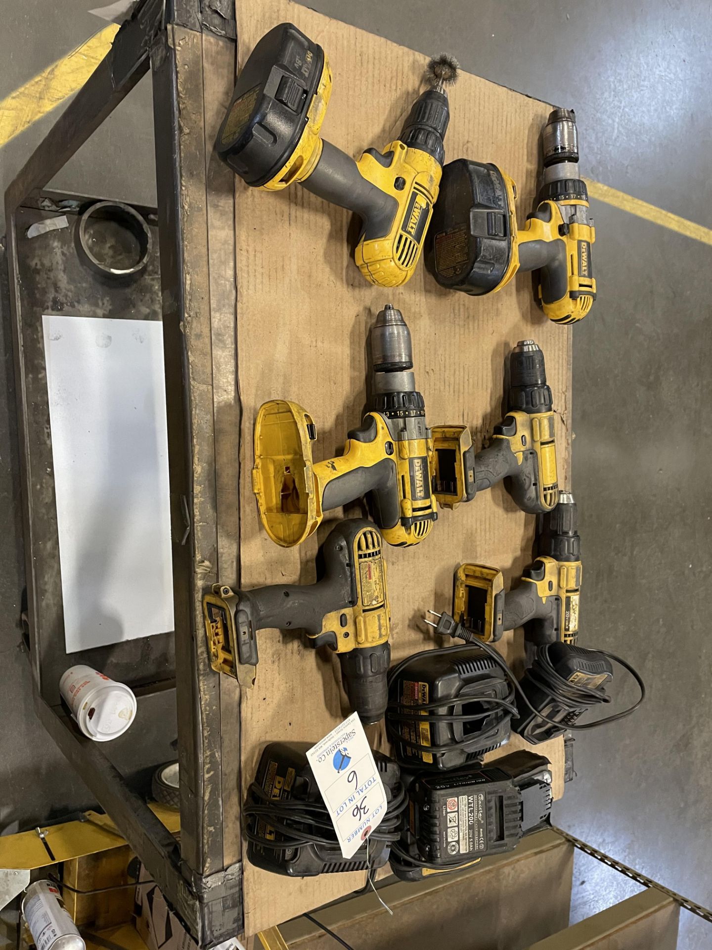 (6) Asst. Dewalt 18 & 20v Cordless Drills w/Chargers