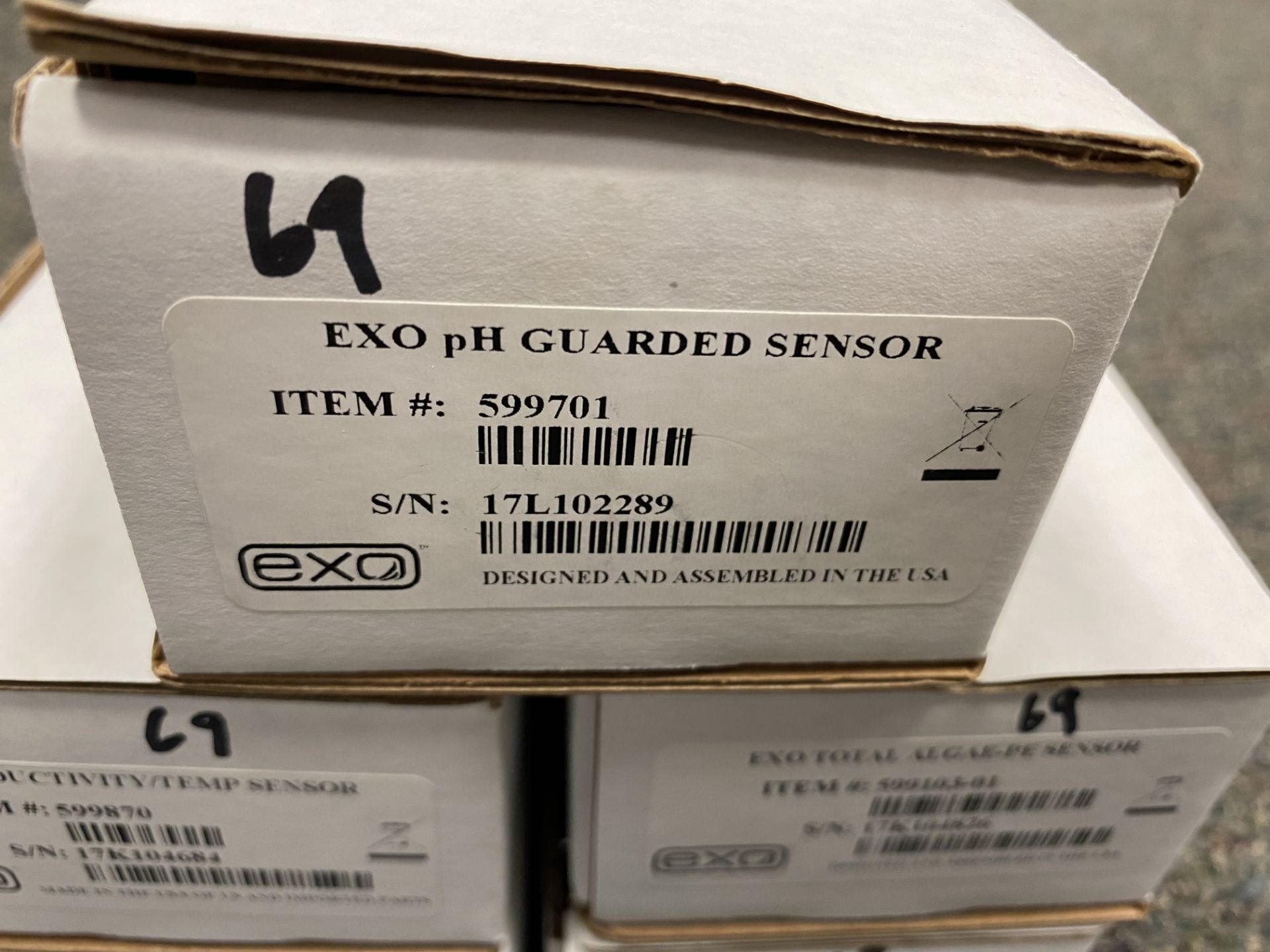 (5) EXO Sensors c/o: EXO pH Guarded Sensor Item # 599701, EXO Total Algae-PE Sensor Item # 599103- - Image 2 of 10