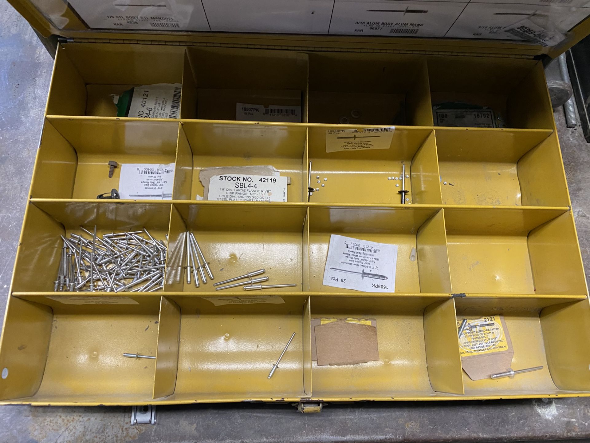 {LOT} Asst. Kits w/Hardware, Bulbs, Body Panel Fasteners, With Cabinets Etc. - Image 25 of 25