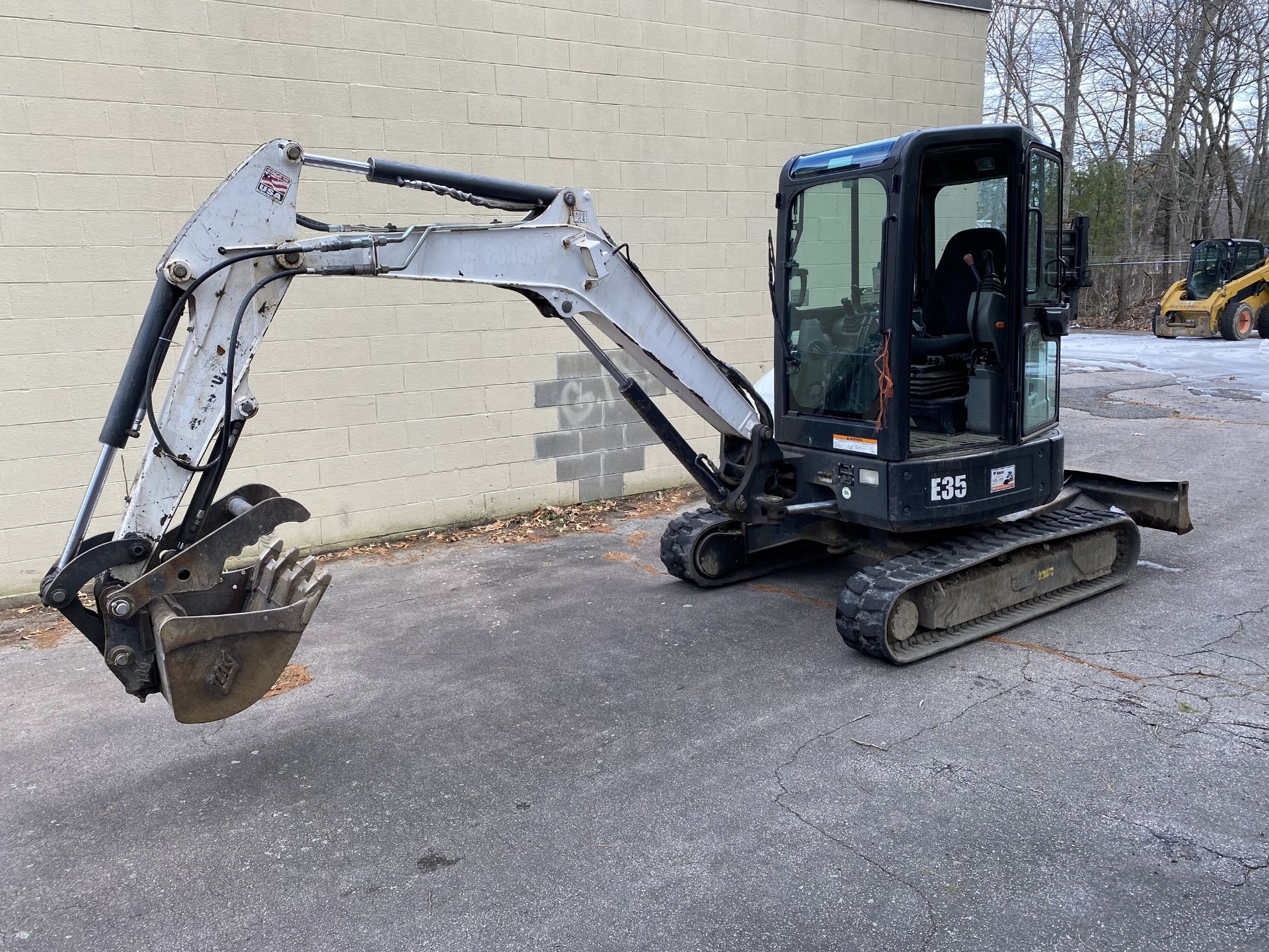 2013 Bobcat E35 Mini Excavator, Thumb Bucket, Pusher Blade, Tracks, Enclosed Cab, 1799 Hours, SN # A - Image 2 of 7