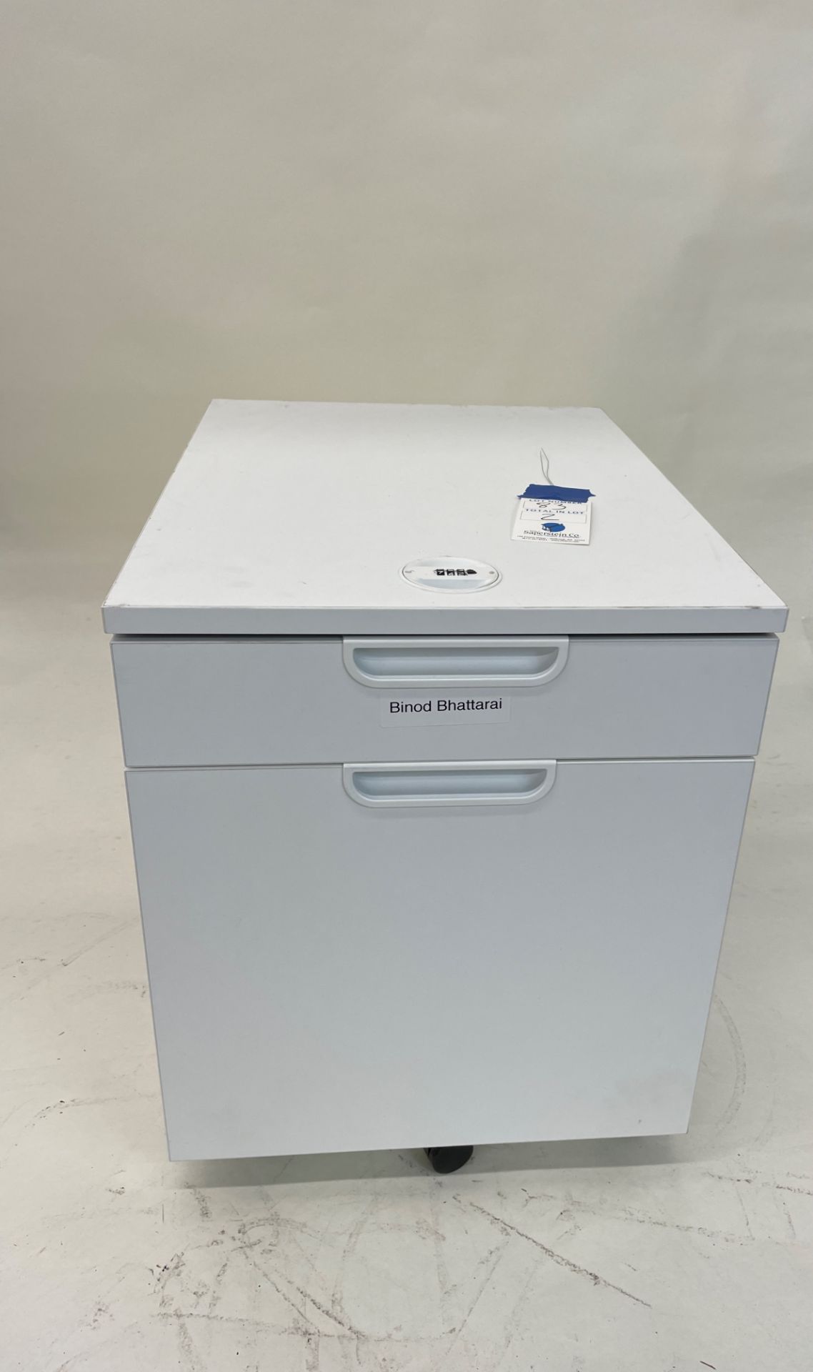 (2) Dial Combination Mini Portable File Cabinets - 1 is Locked, 1 Is Unlocked