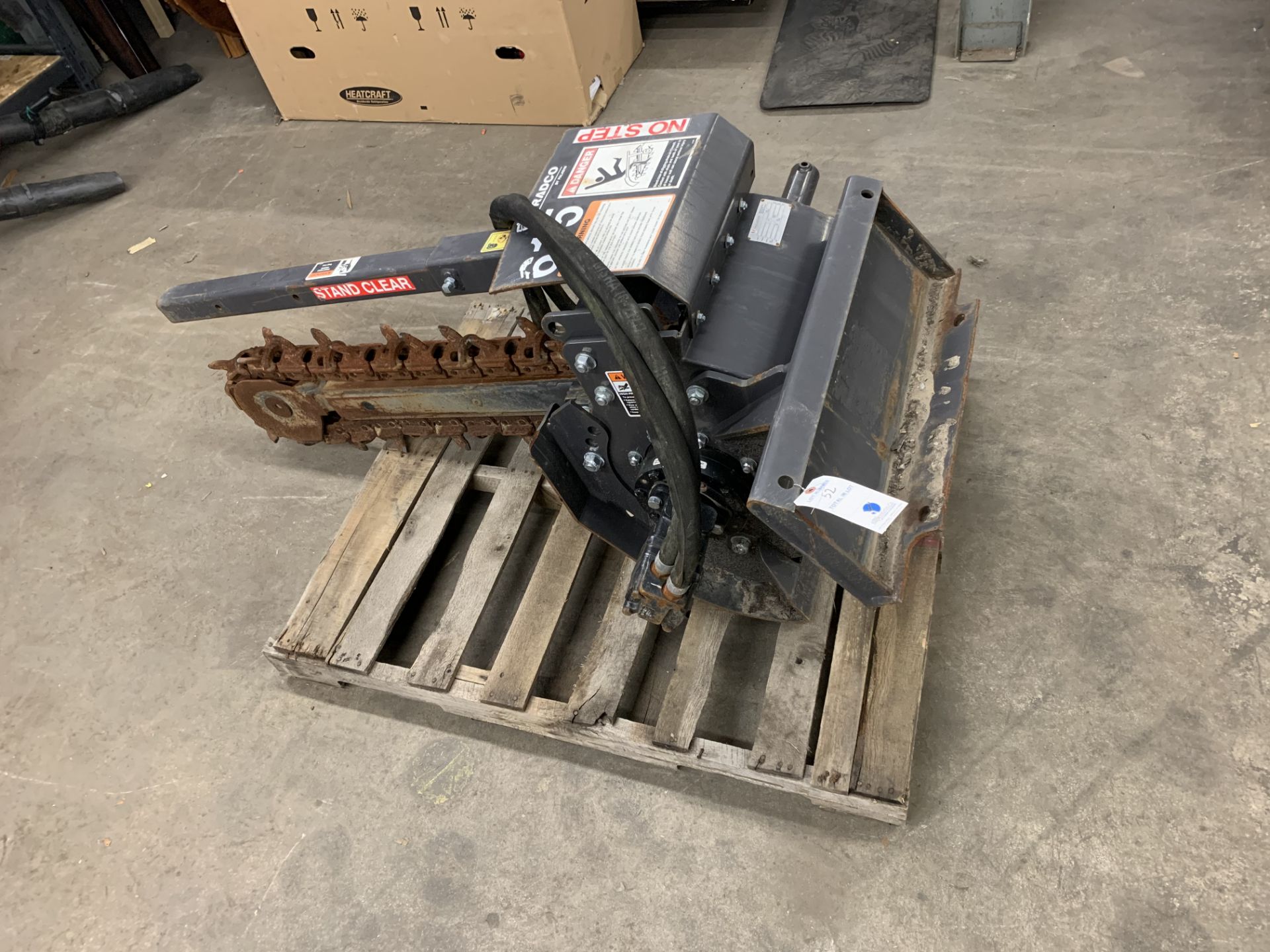 2014 Bradco Paladin #615 Trencher Skid Steer Attachment