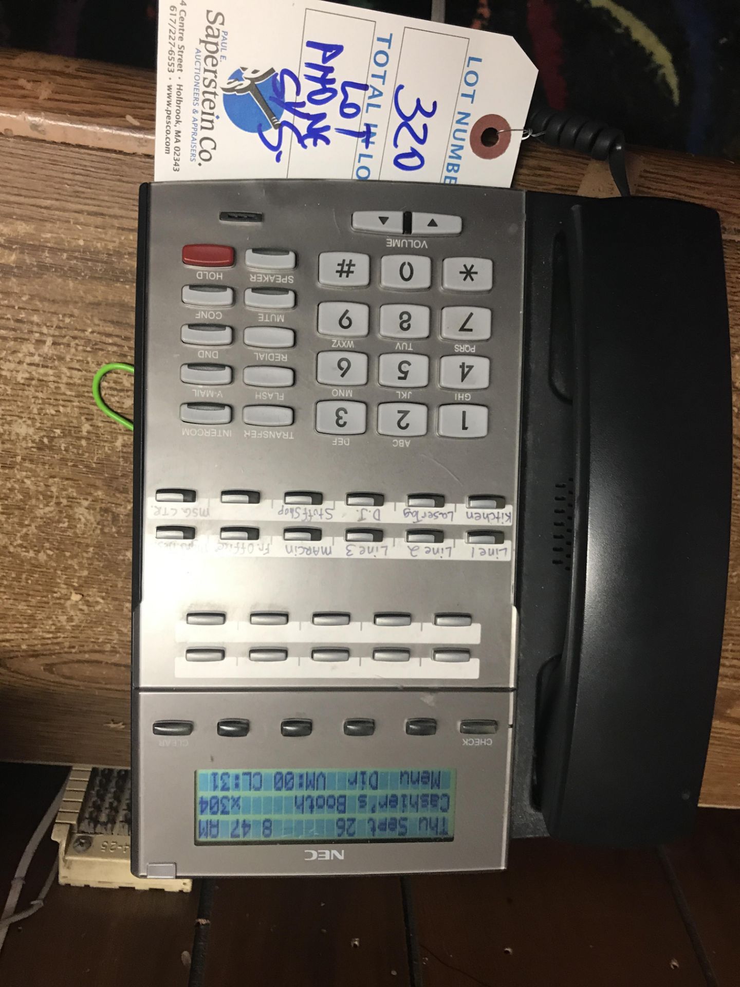 {LOT} NEC Phone System w/ 8 Handsets and Control DSX 80