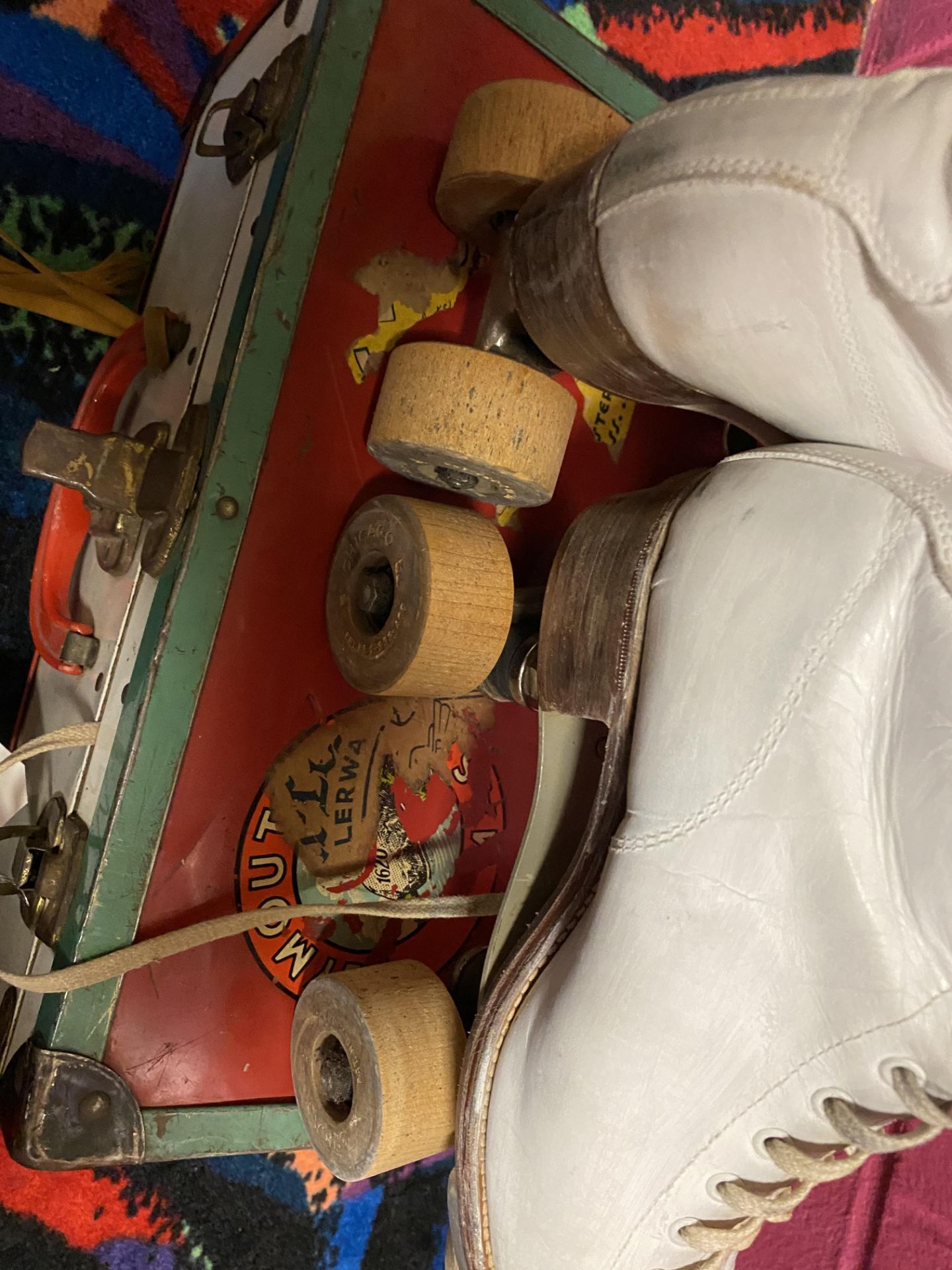 Pair Of Vintage Roller Skates with Vintage Box Case - Image 2 of 2
