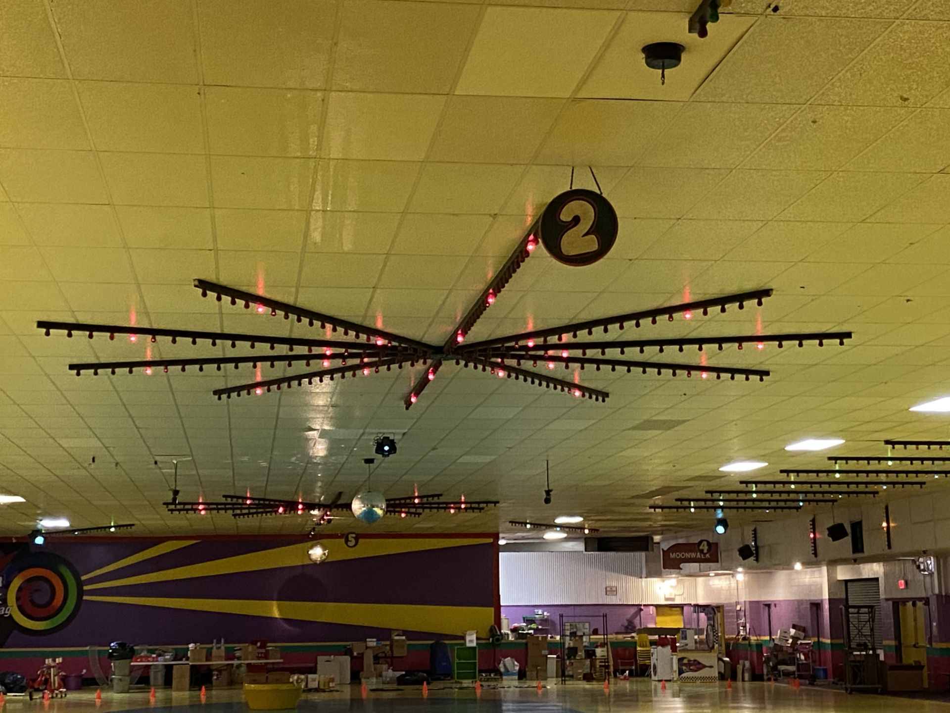 (2) Star Formation Lights on Main Skating Area (Will already be taken down off the ceiling)