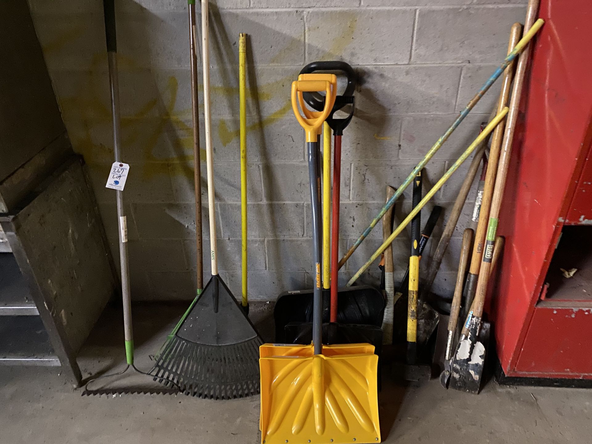 {LOT} Implements - Shovels, Rakes, Etc.