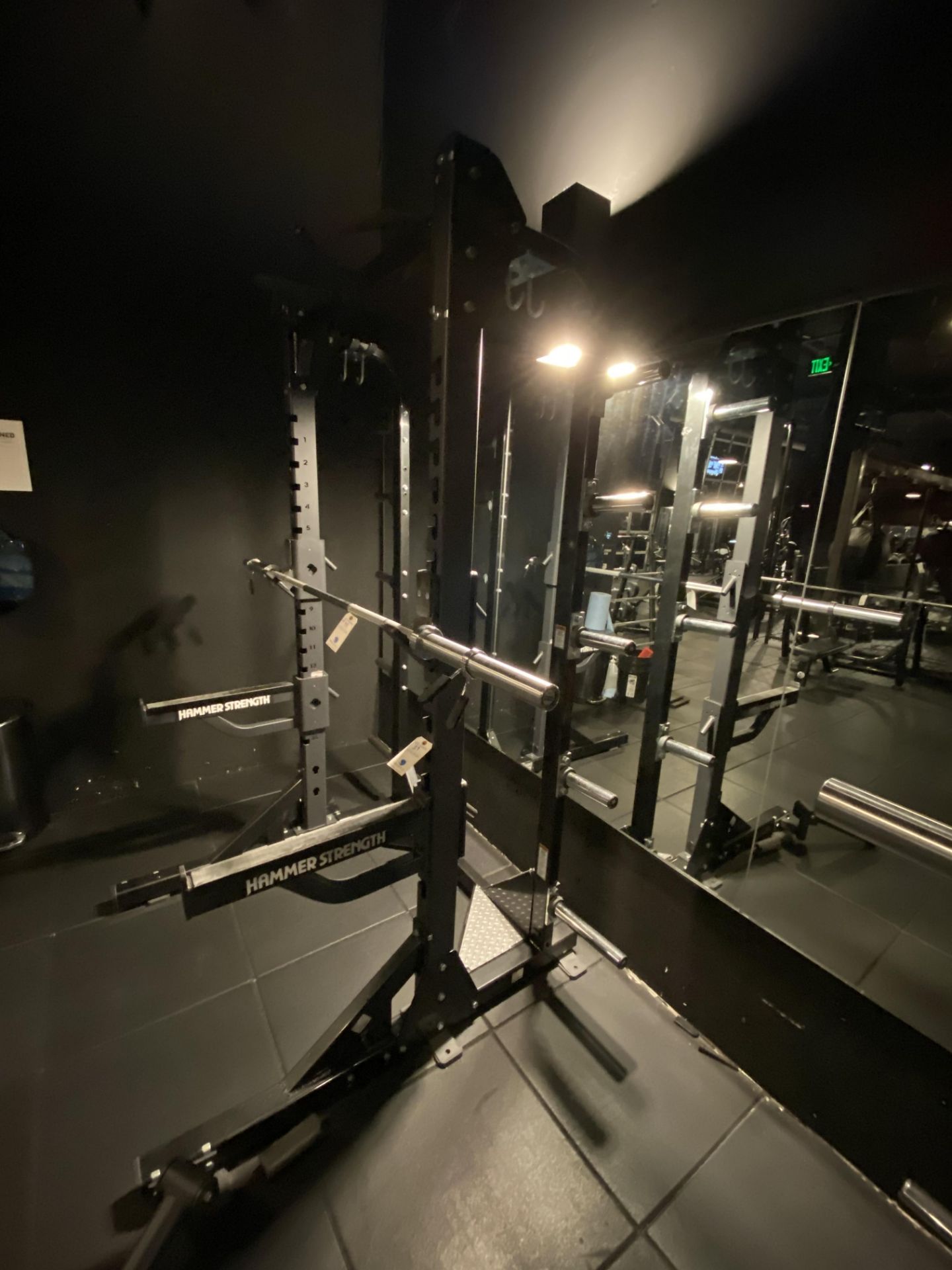 Hammer Strength Squat Rack #HDLSTOR-SA w/#HDLHRL 16 Setting w/Bar, Weight Rack, Pull Up Bars - Image 7 of 7