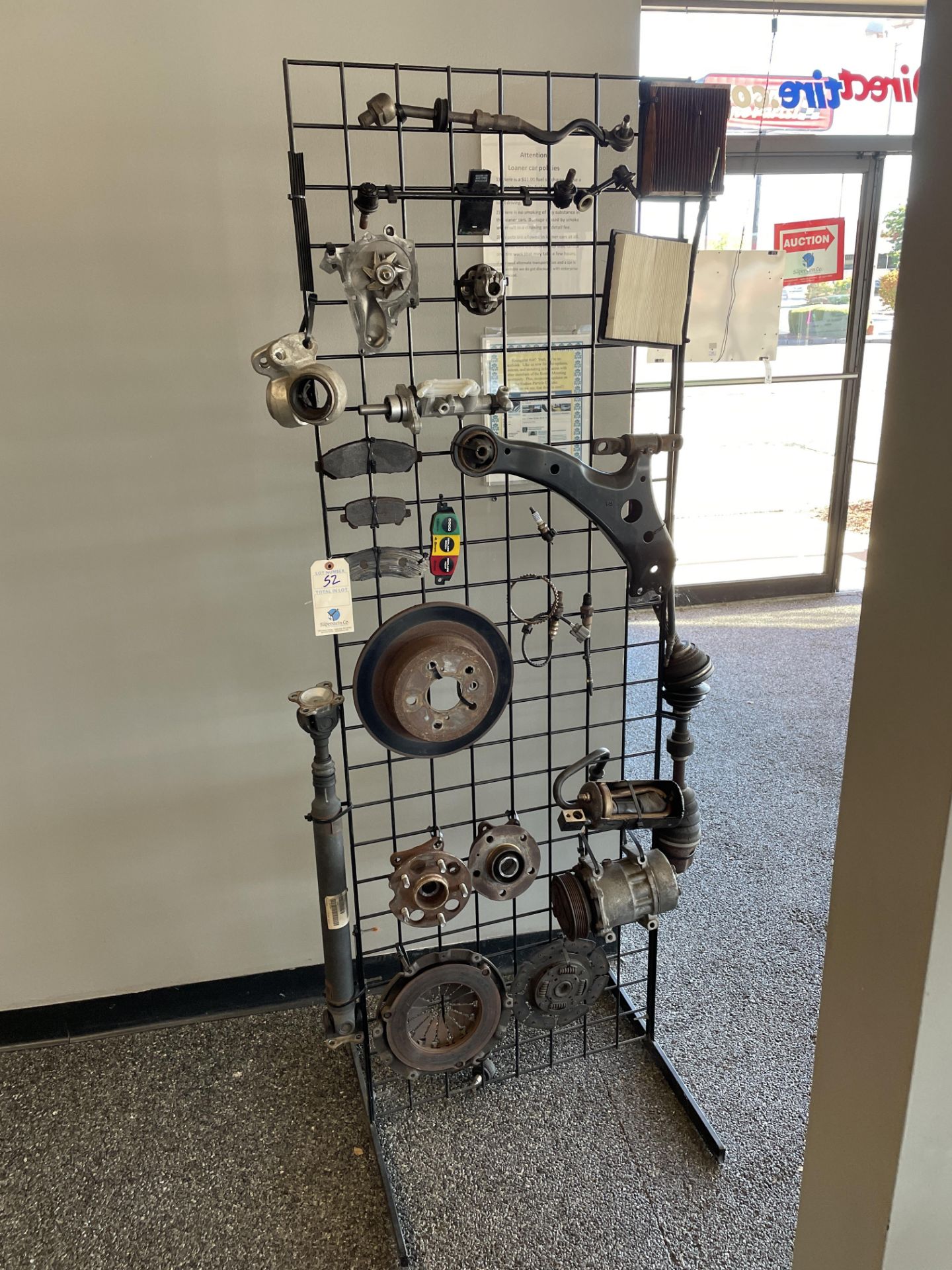 Car Part Display Rack