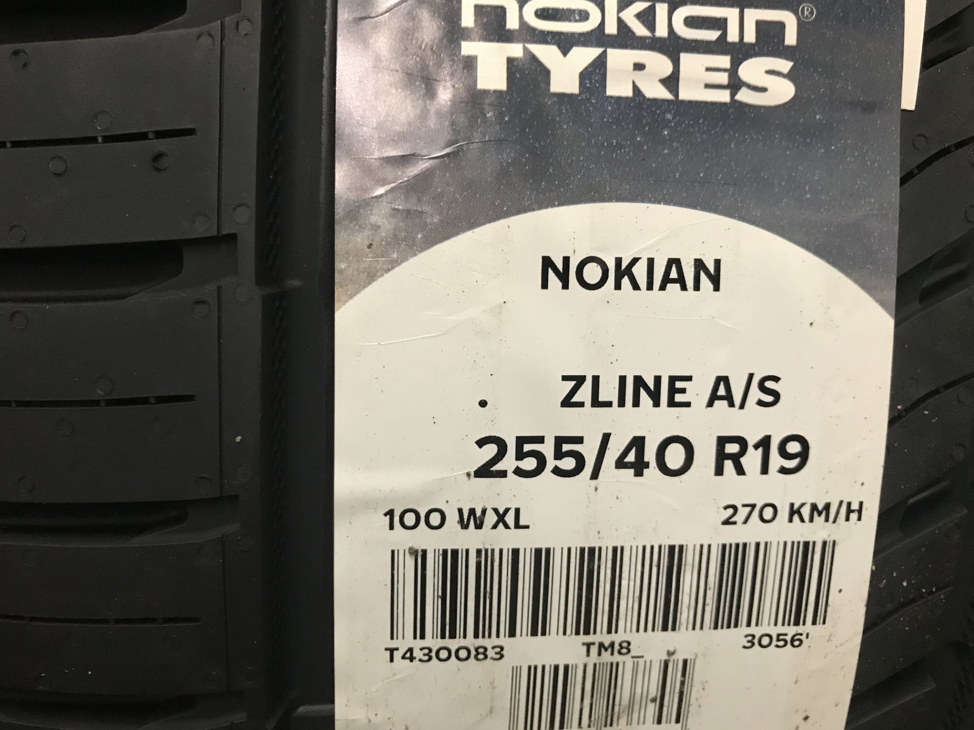 (4) Nokian 255/40R19 Tires - Image 2 of 2
