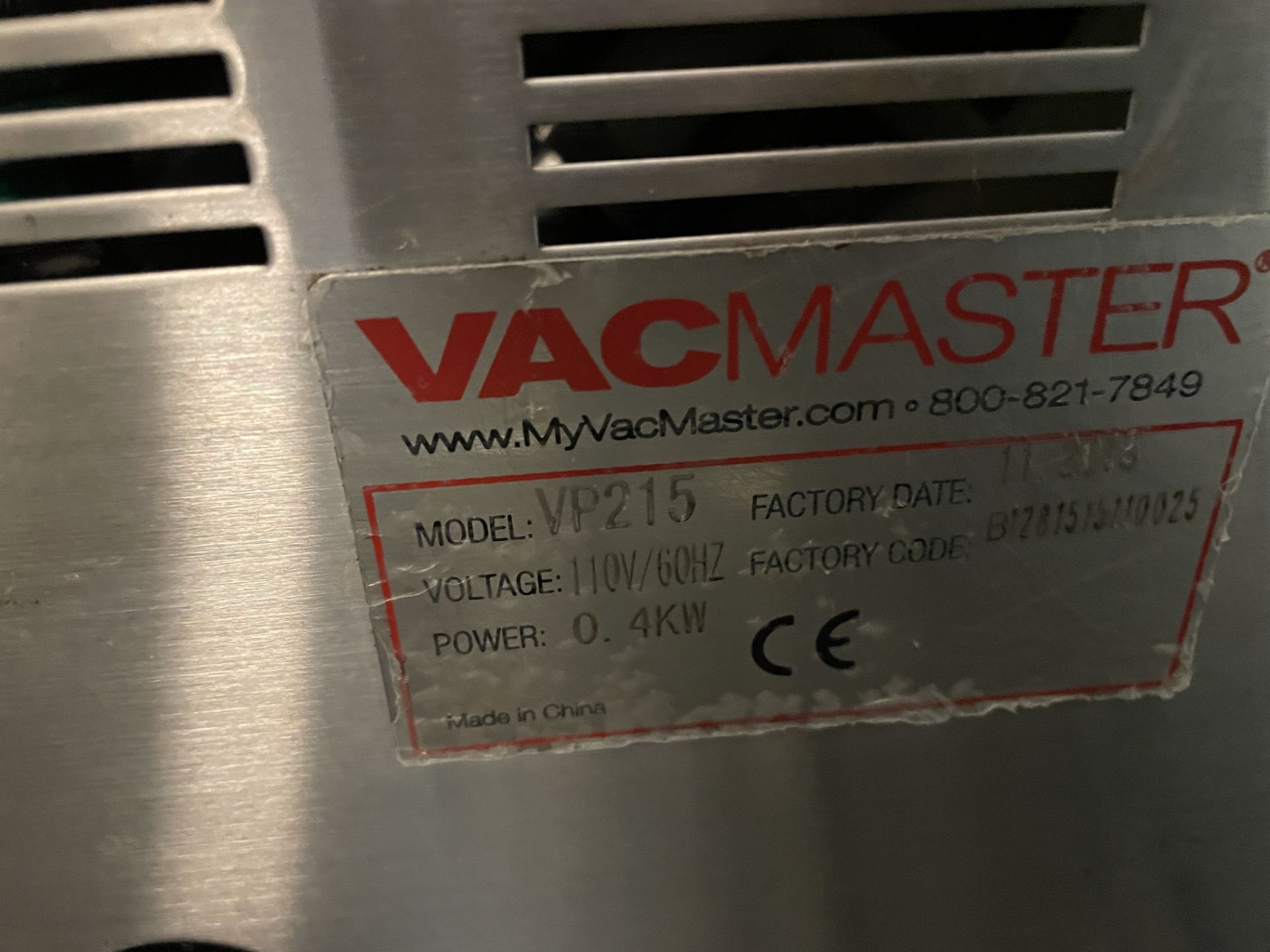 Vac Master #VP215 Electric Chamber Vacuum Sealer - Image 2 of 2