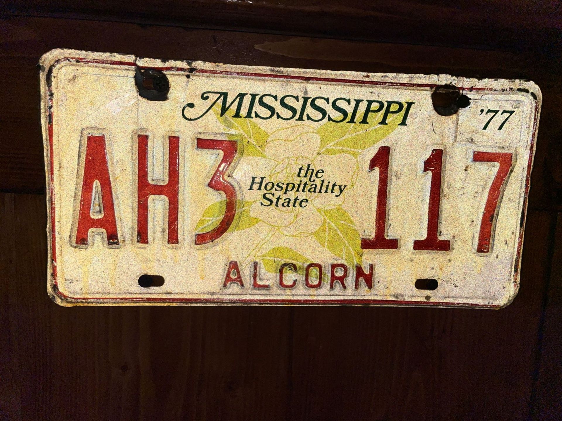 (2) License Plates - Mississippi & Iowa