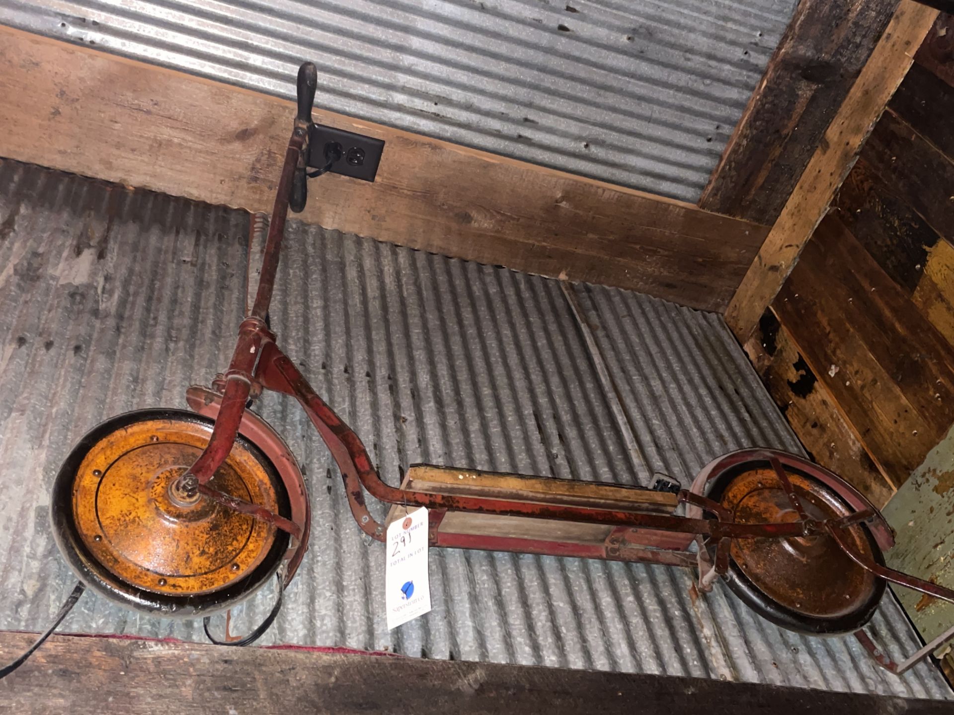 Vintage Wall Mounted Scooter