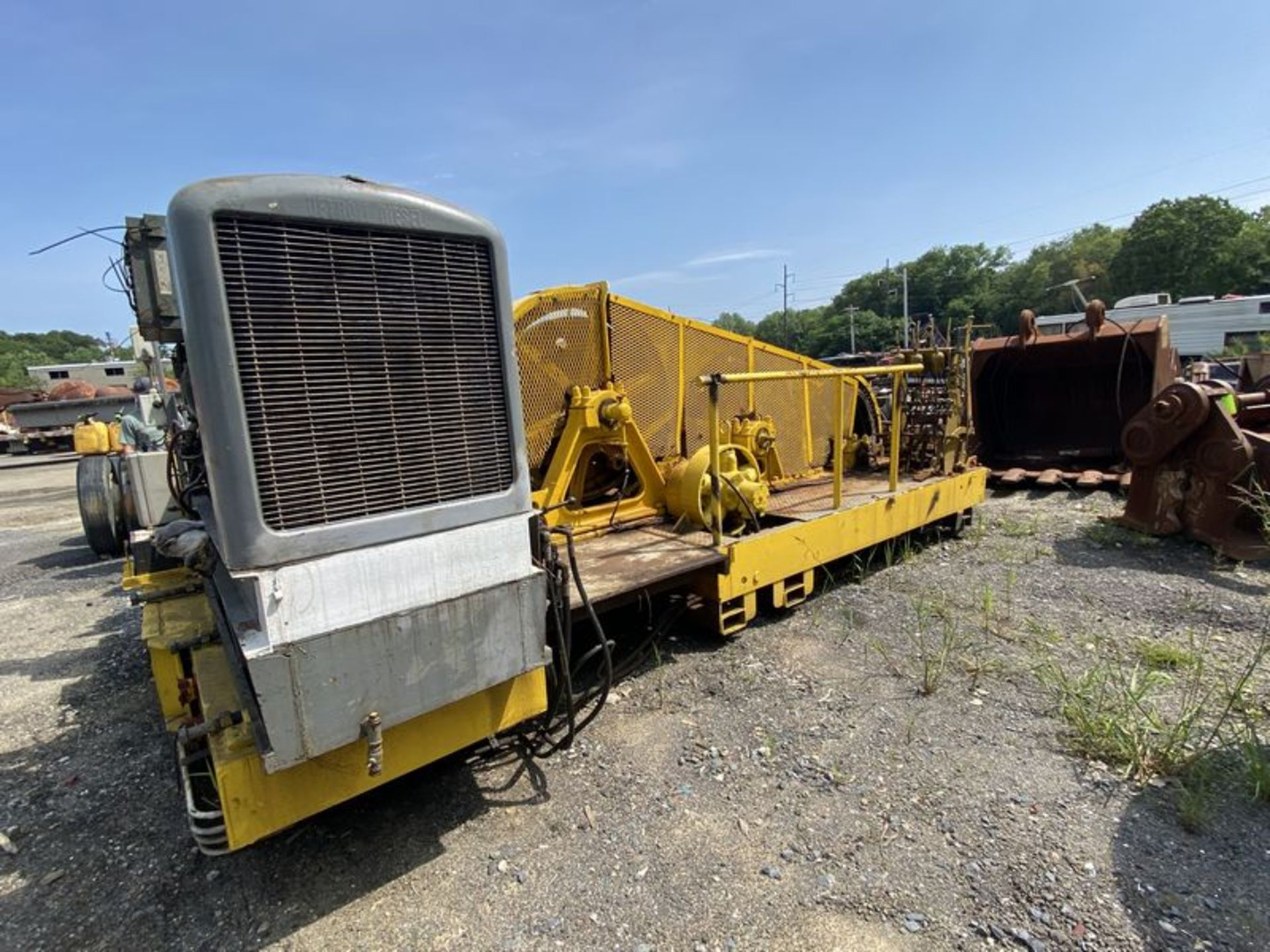 American 250 Triple Drum Mechanical Winch BABIT BEARING MACHINE 40-50K LINE PULL w/Diesel 6 - Image 3 of 4