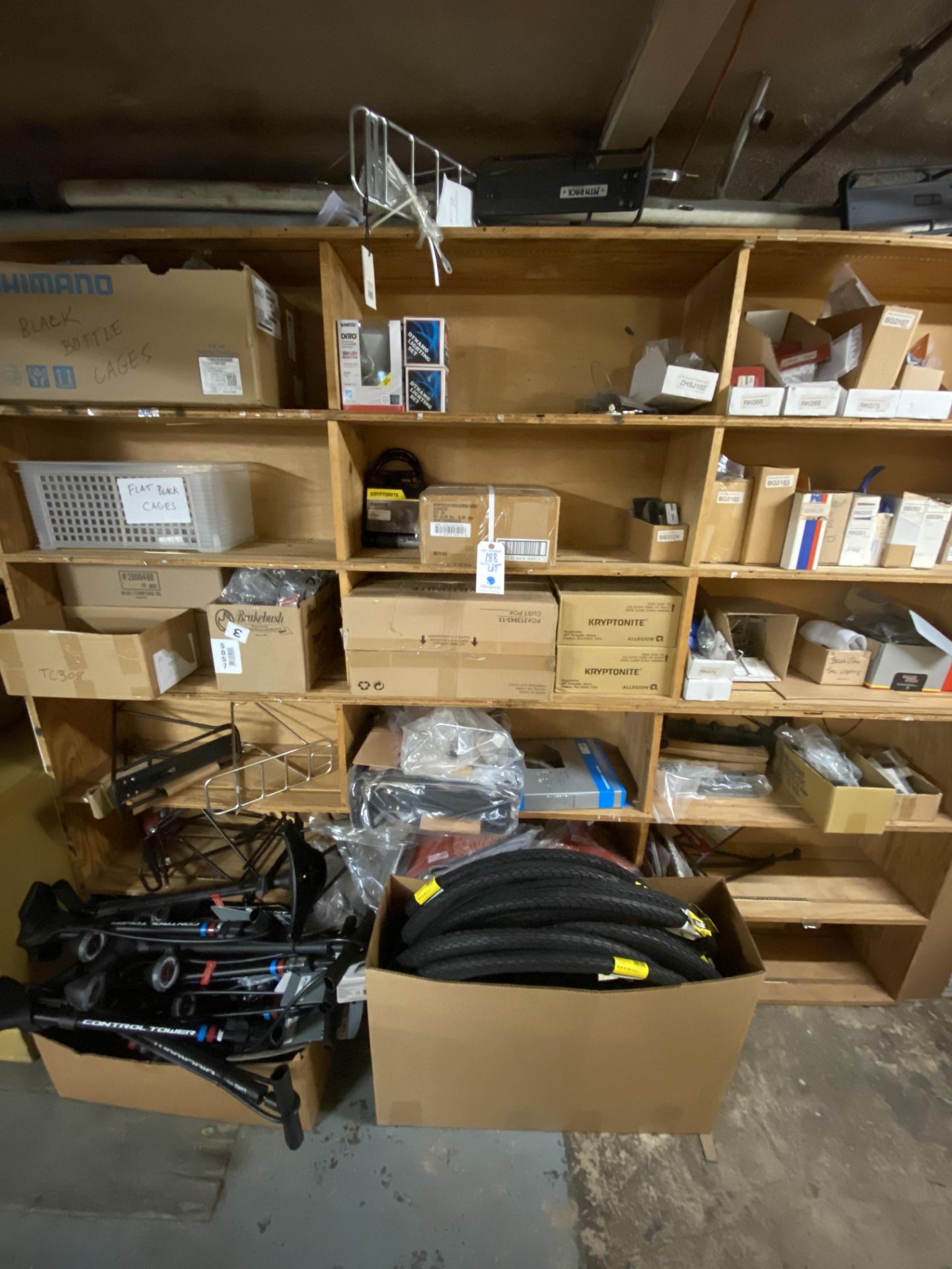 (LOT) Asst. Locus Cables, Water Bottle Cases, Pumps, Tires, etc. - Image 2 of 2