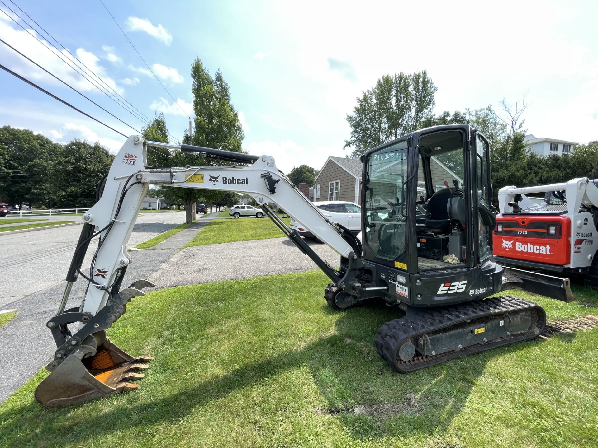 2020 Bobcat E35i Rubber Track Mini Excavator w/Bucket, Grapple & Pusher, Hrs: 195, P/N: B3Y216938