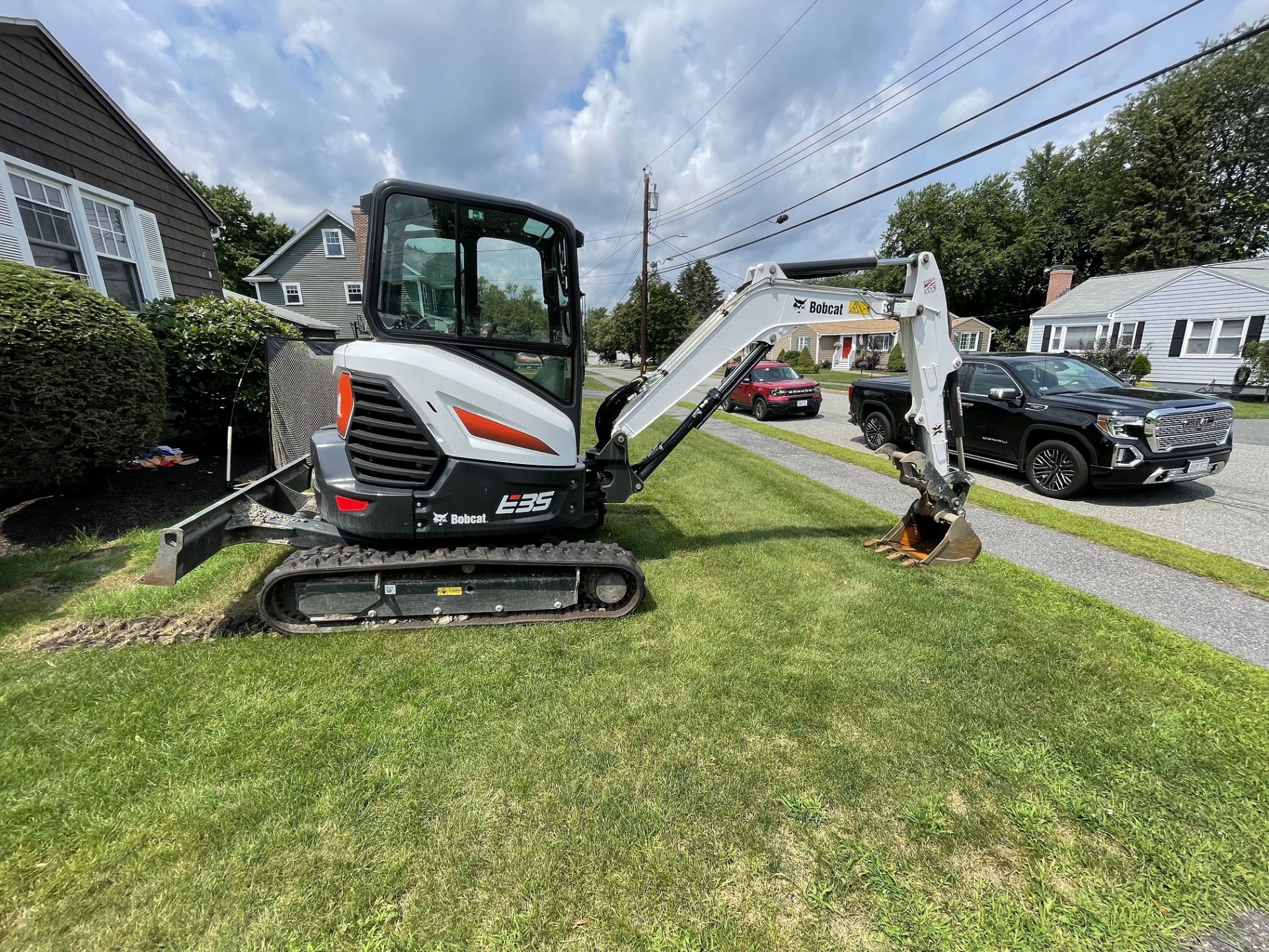 2020 Bobcat E35i Rubber Track Mini Excavator w/Bucket, Grapple & Pusher, Hrs: 195, P/N: B3Y216938 - Image 5 of 8