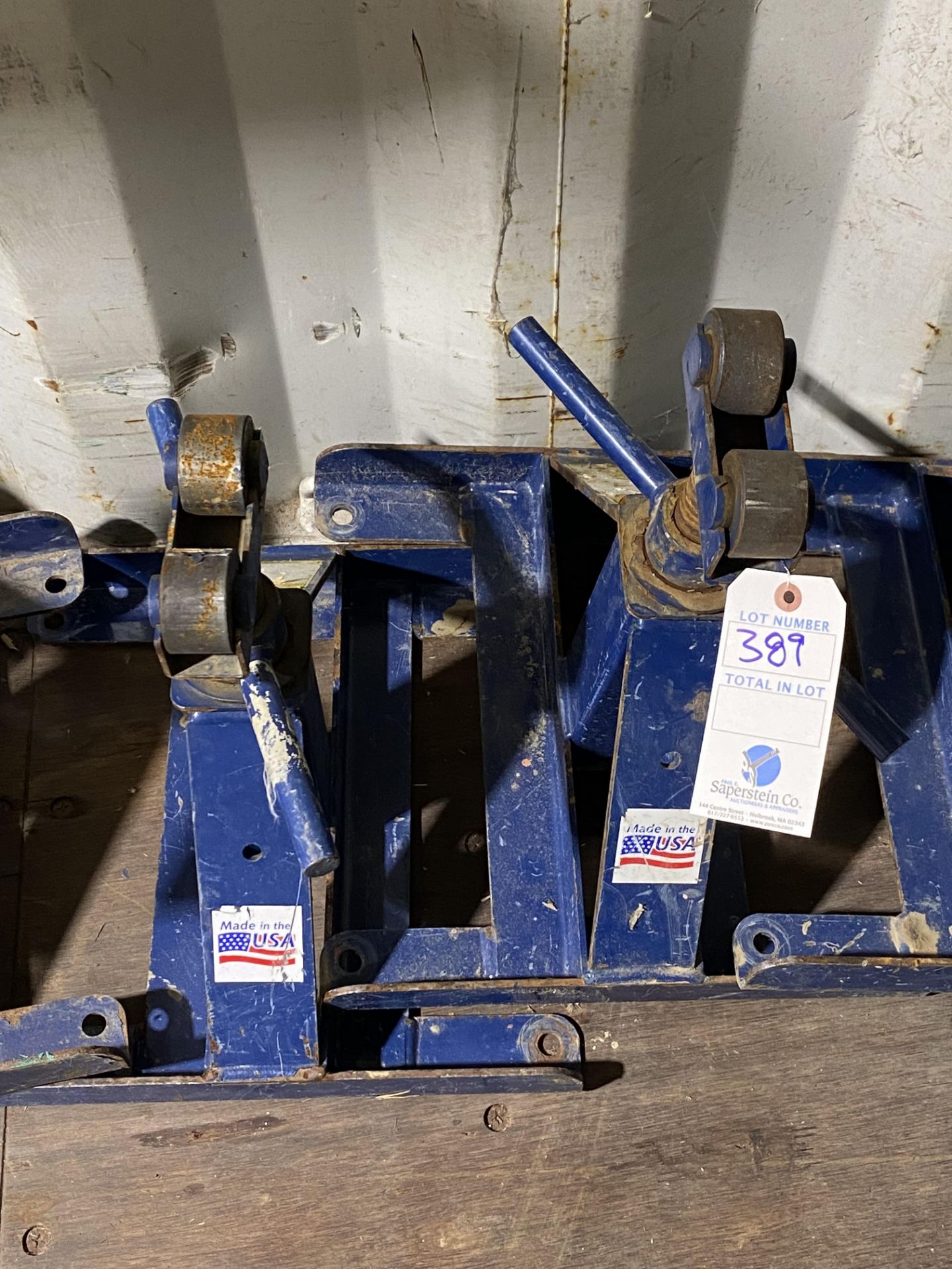 (2) Current Tool #660 Screw Type Reel Stand 2500lb Cap.