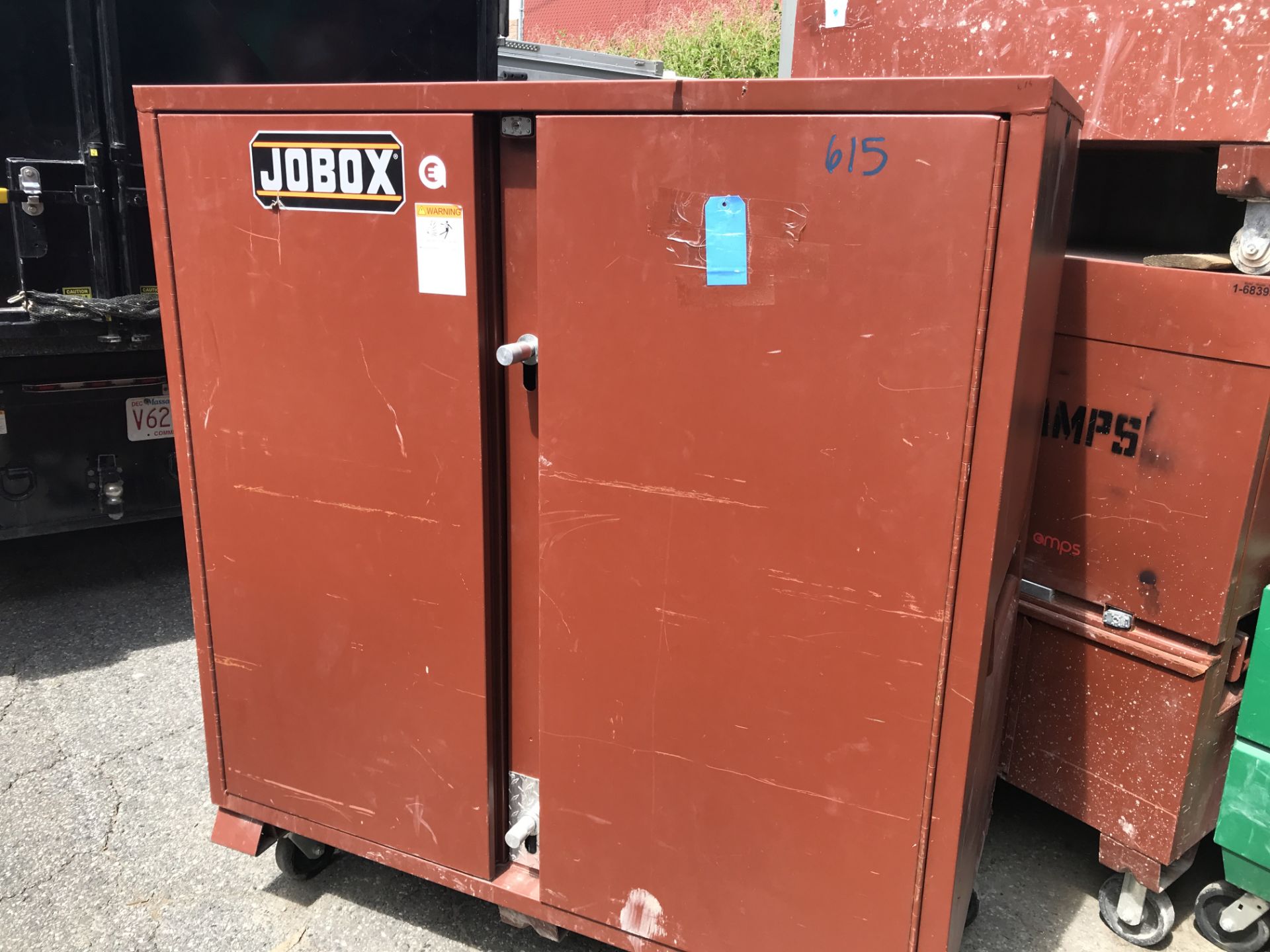 Jobox #1-695990 2 Door Job box w/ Content c/o: Wire, Hardware, Bushings, Etc.