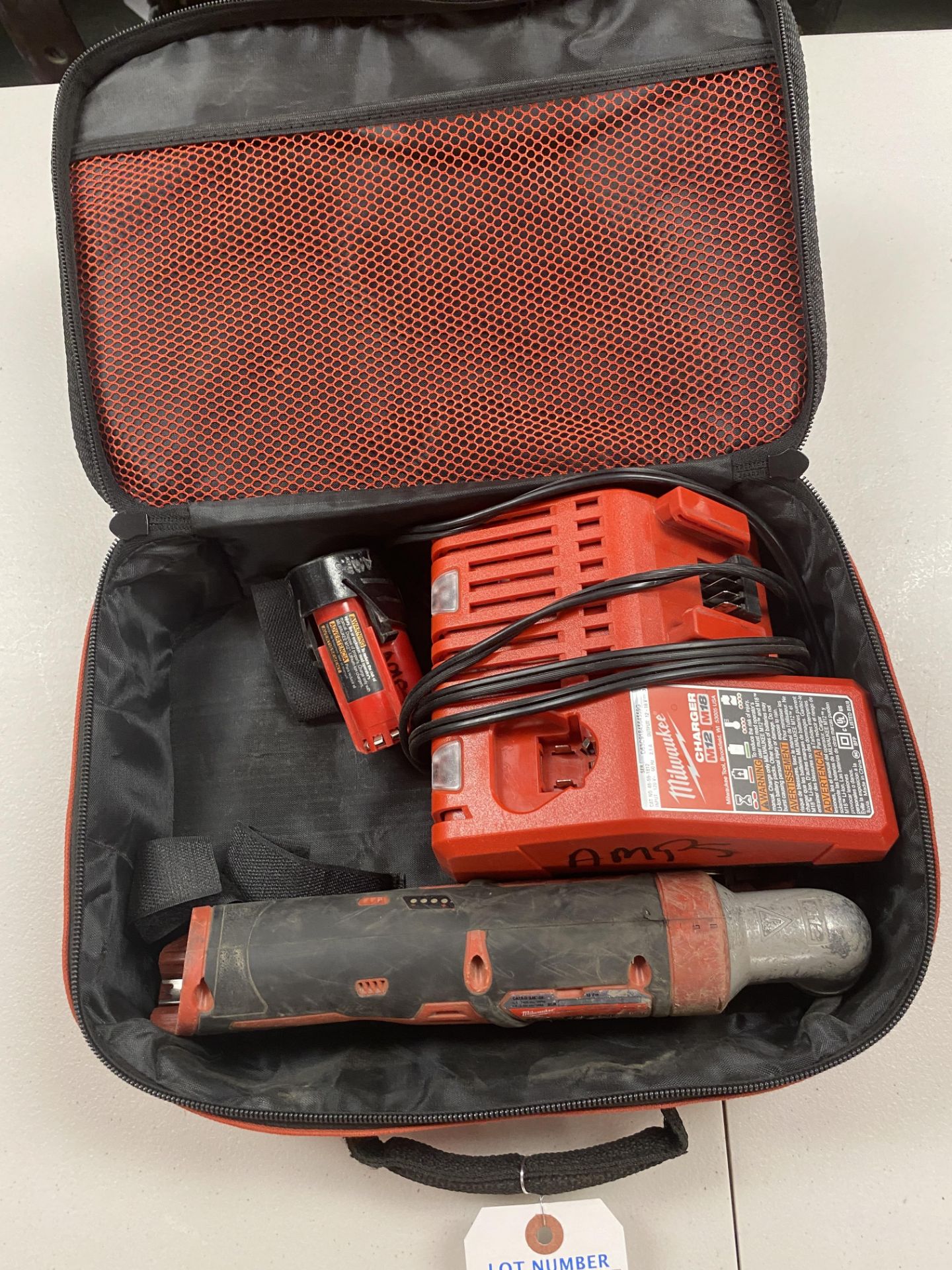 Milwaukee 1/4" Right Angle Impact w/ M12 Battery, Charger, and Bag #2467-20