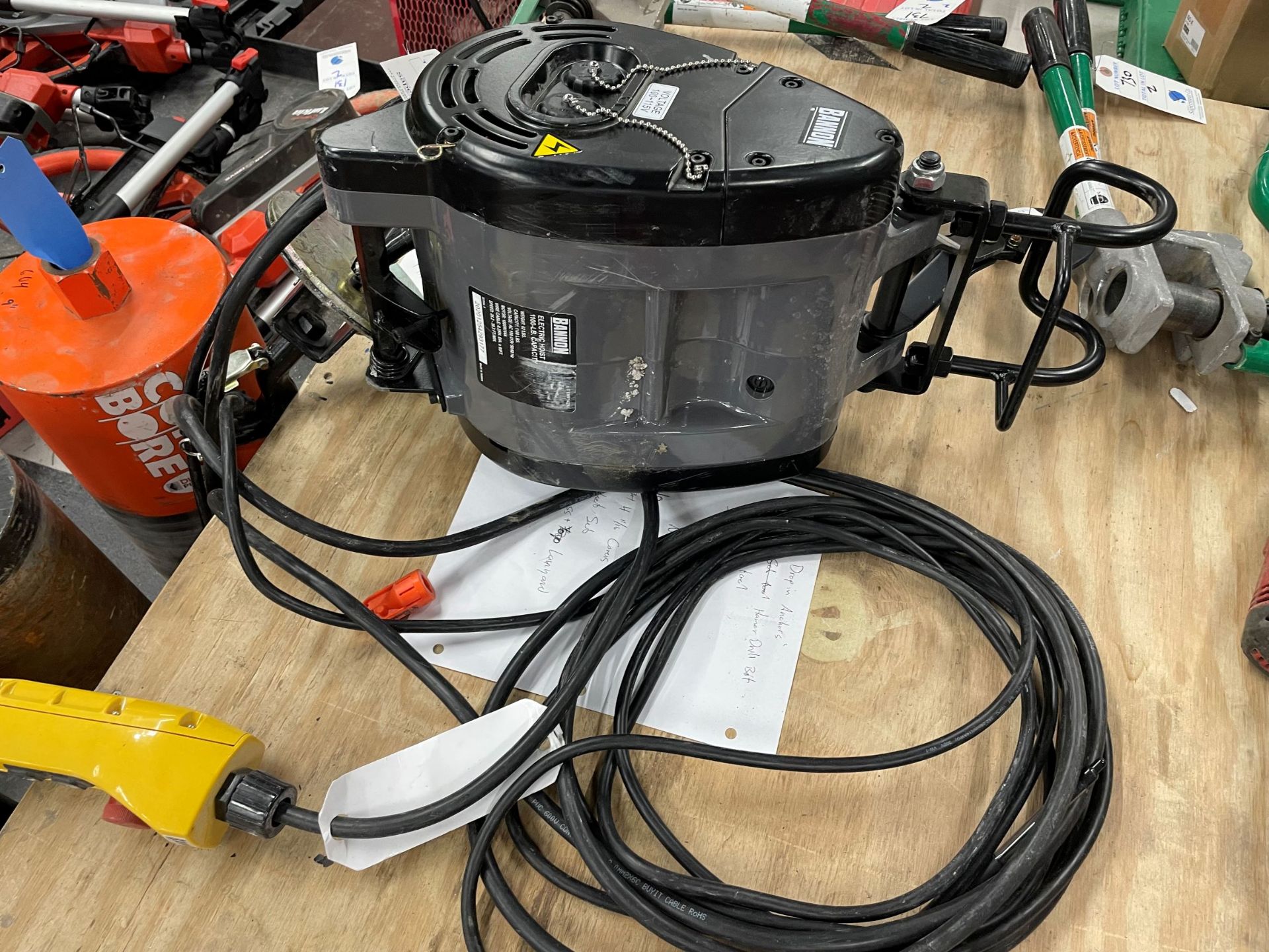 Bannon Electric Hoist 1000Lb Capacity - Image 2 of 2