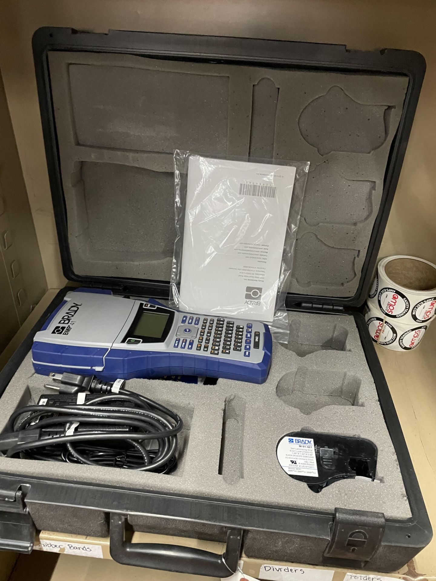 Brady #BMP41 Label Printer w/ Case