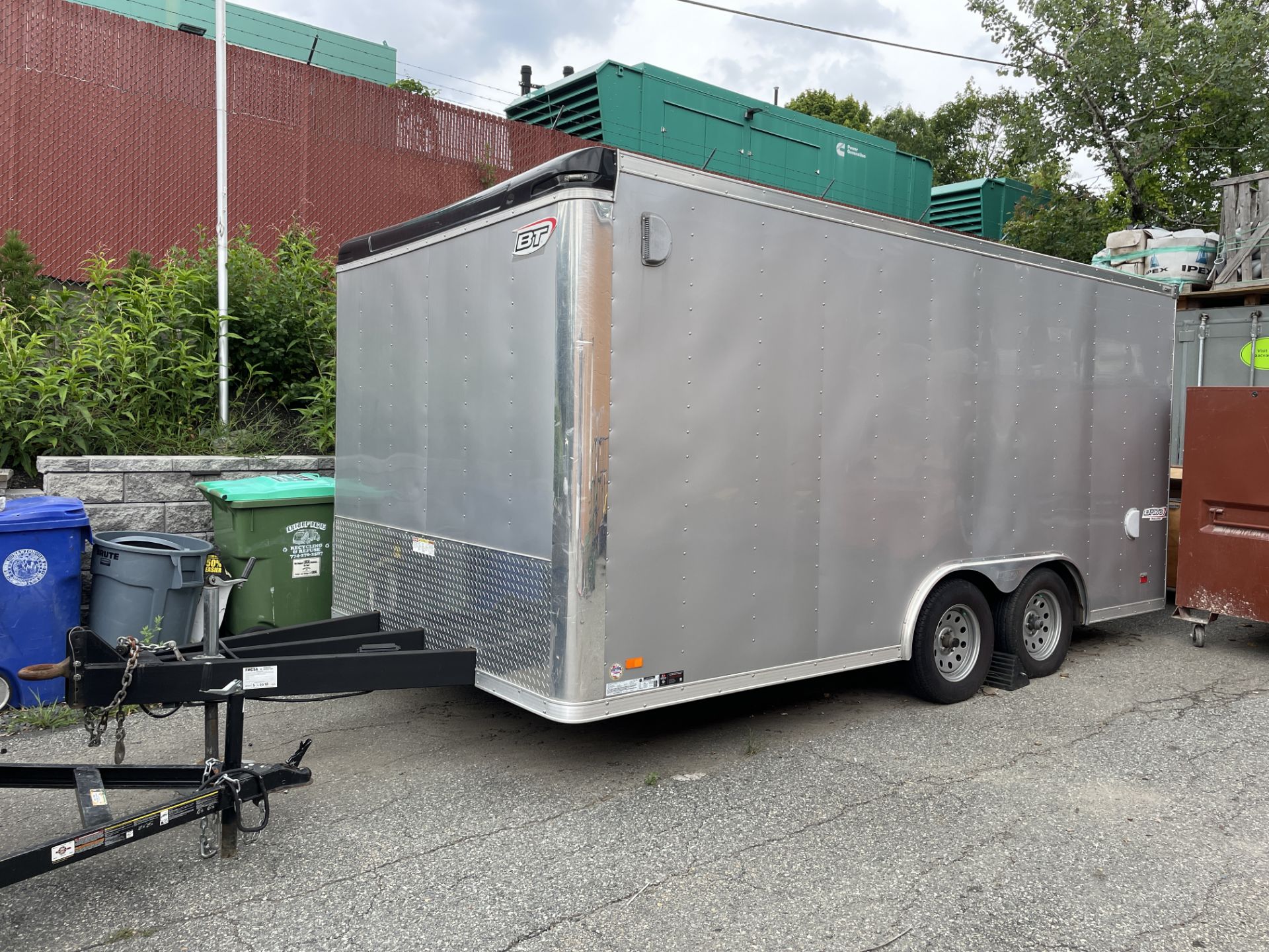 2015 Bravo #ST8516TA2, 16’ Tandem Axle Pintle Hitch Trailer, Rear Ramp Door, 7,000, See desc. - Image 2 of 4