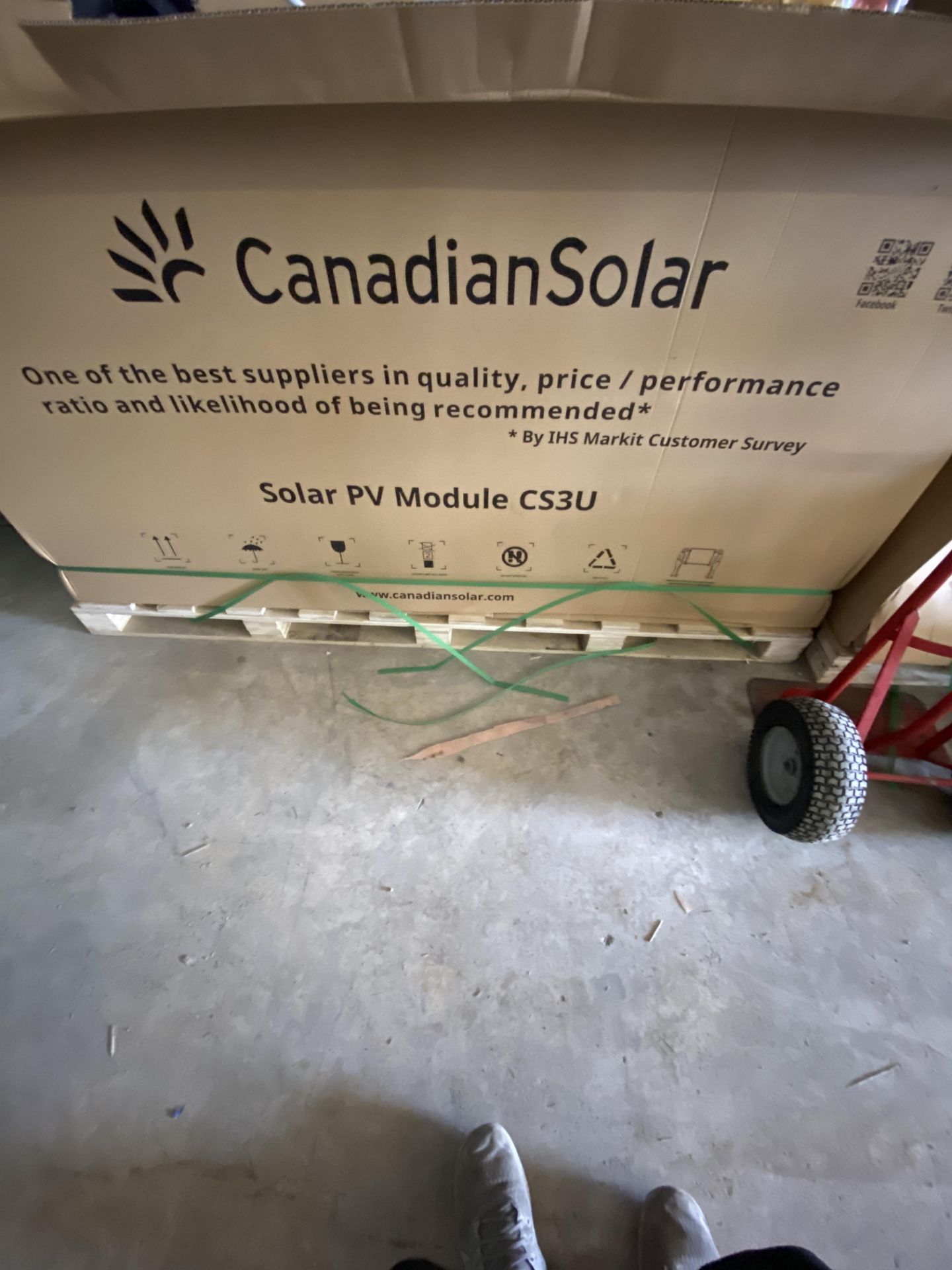 (45) Canadian Solar #CS3U-345, Solar PV Module Panels, 345 Watts, Max Sys Voltage: IEC1000V, UL: - Image 3 of 3