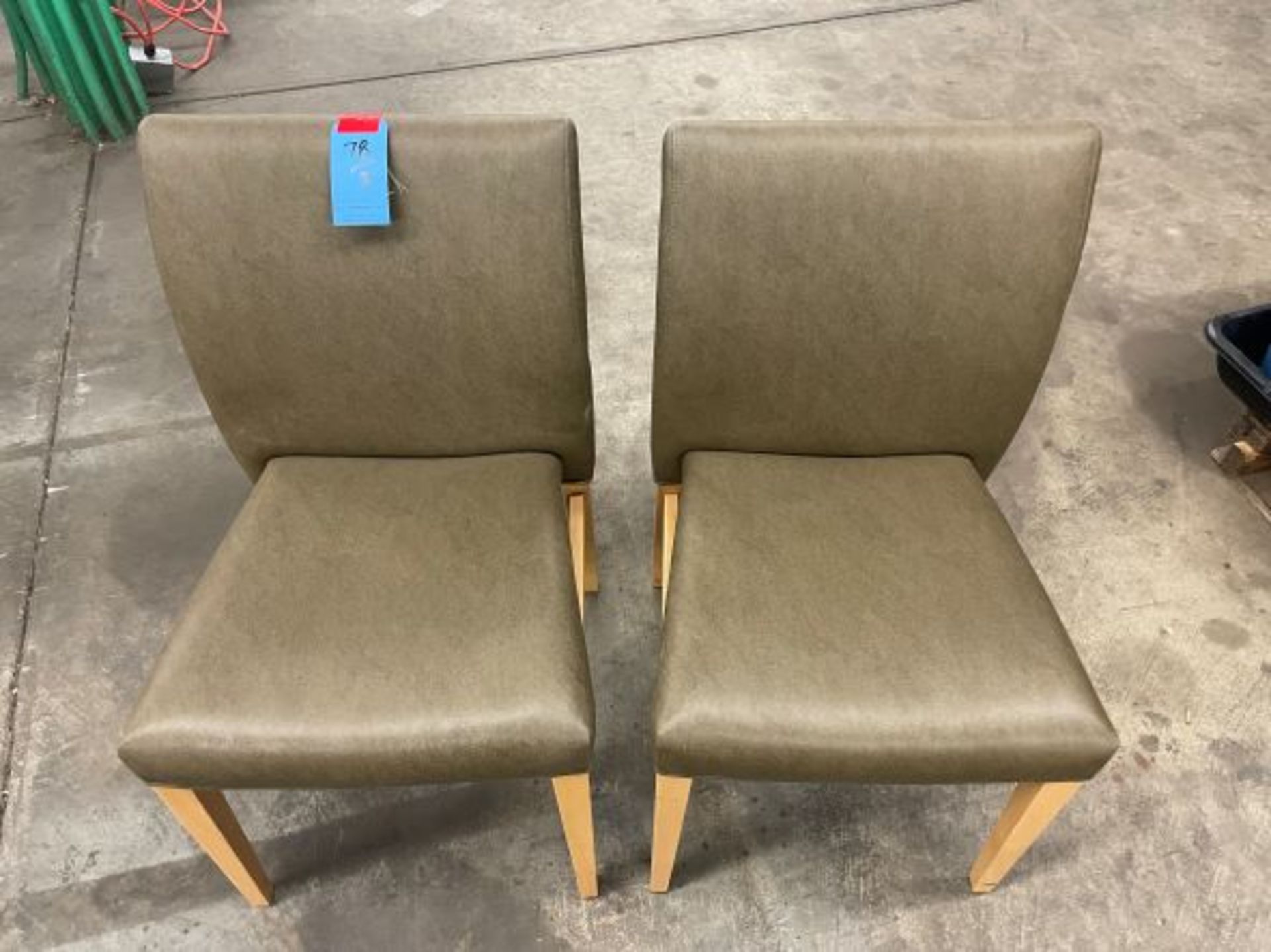 (2) Matching Wood Frame Chairs