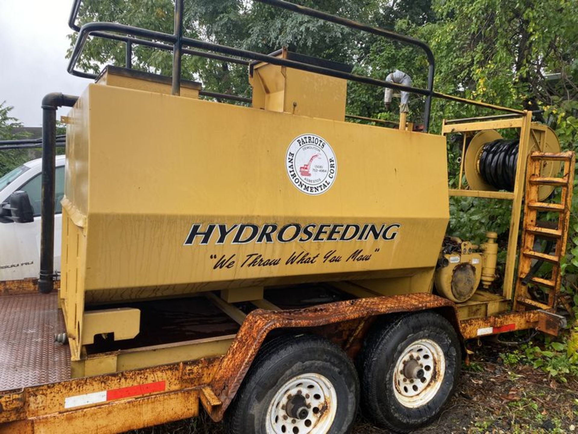 Hydro Seeder w/Wisconsin Motor & Hose Reel, Hrs: 1,516 (NO TRAILER)