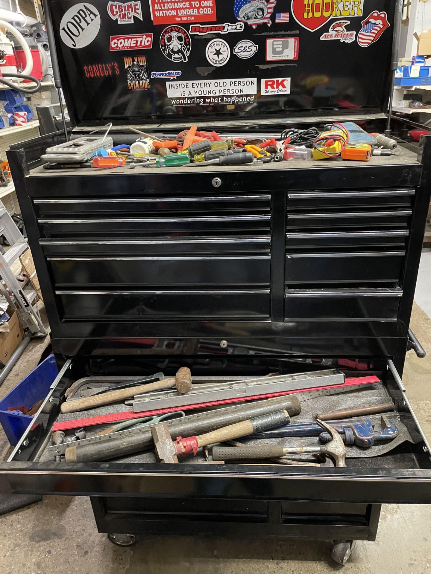 23 Drawer Toolbox w/Tools & Contents - 10 Drawer Top Box & 13 Drawer Portable Bottom Box (No Keys) - Image 4 of 4