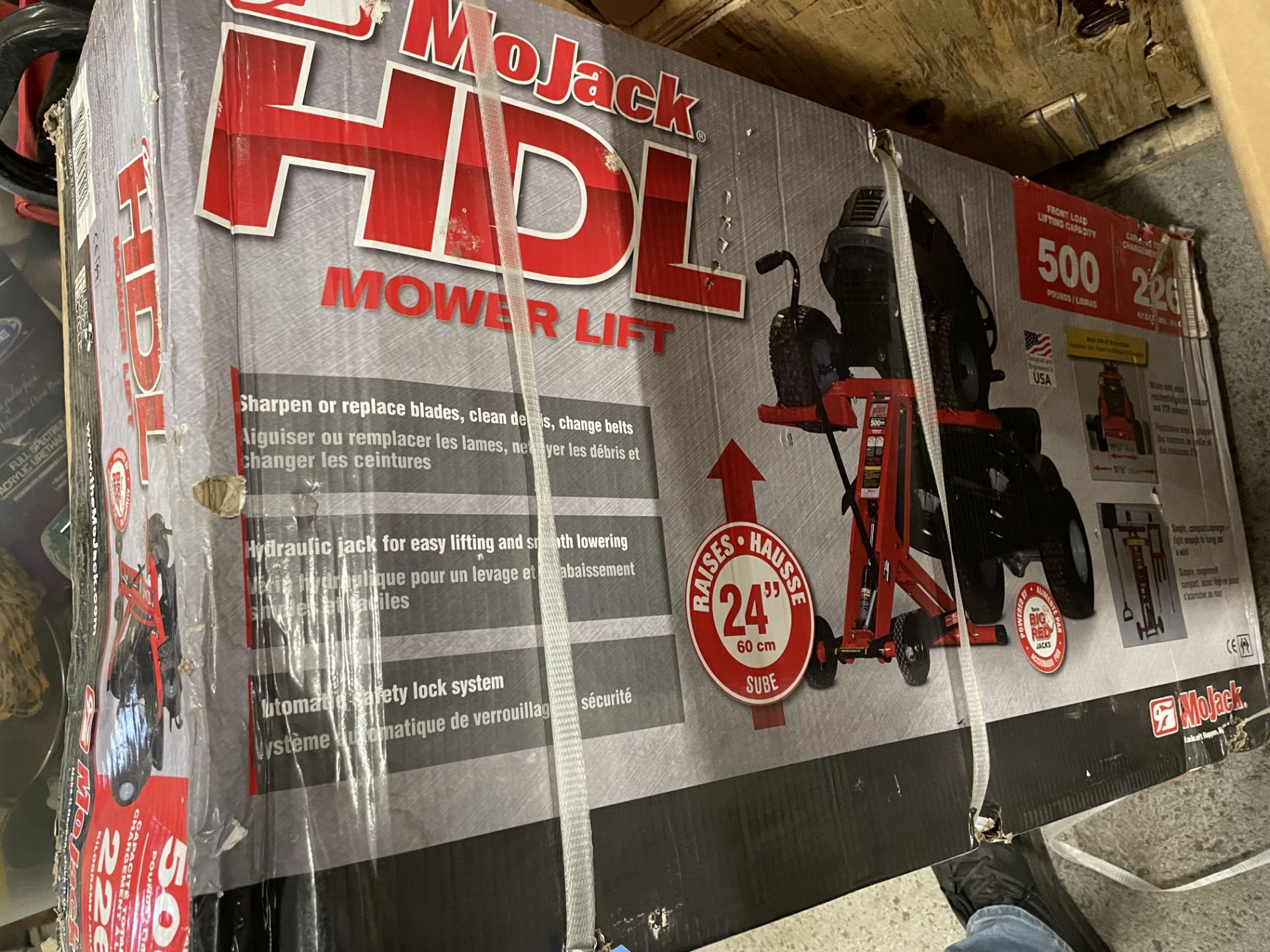 New Mojack HDL. Mower Lift