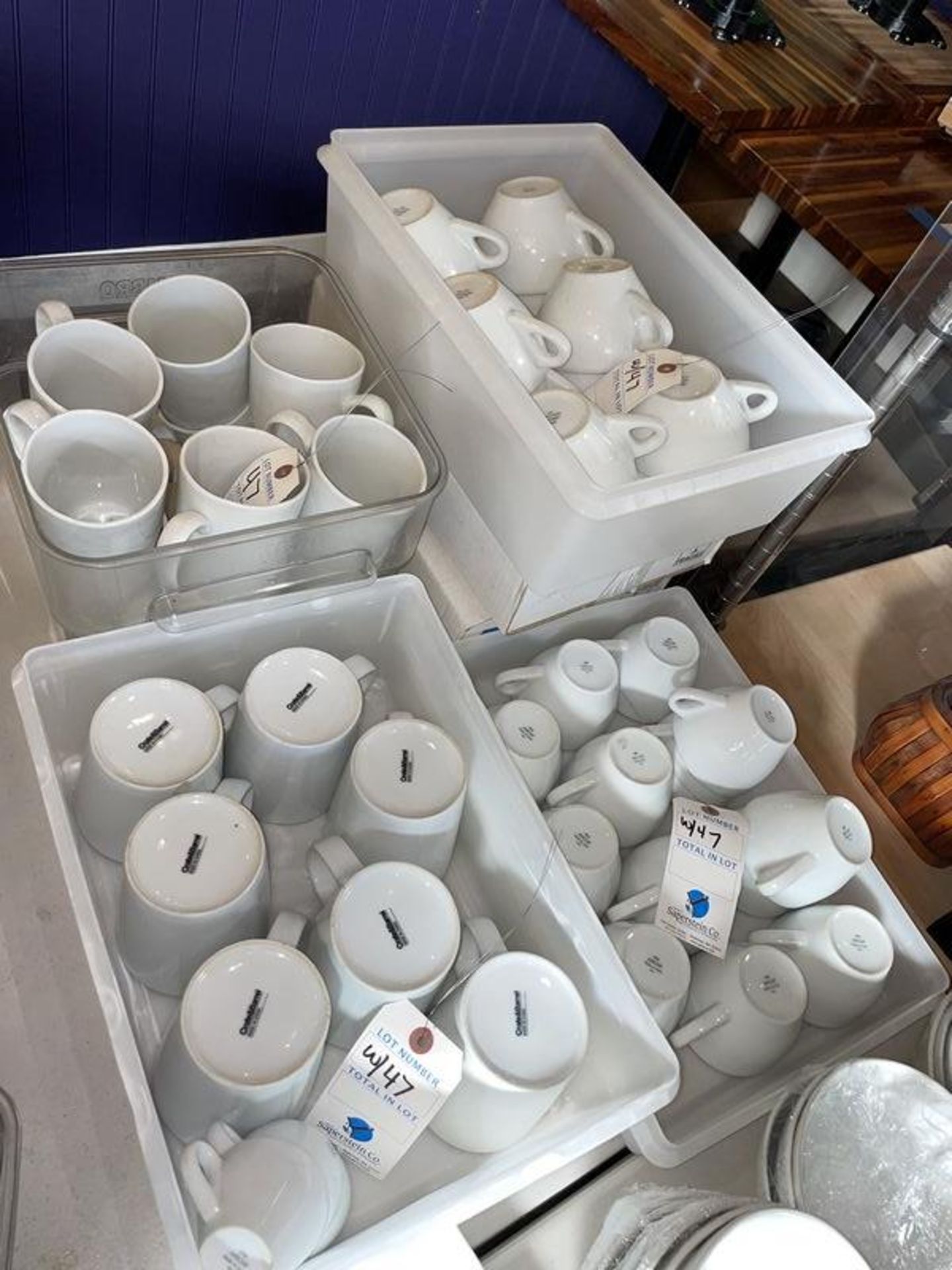 (Lot) 12+ Latte Sets & 12+ Cappuccino Sets (SOME NEW IN BOX) w/Hand Painted Saucers