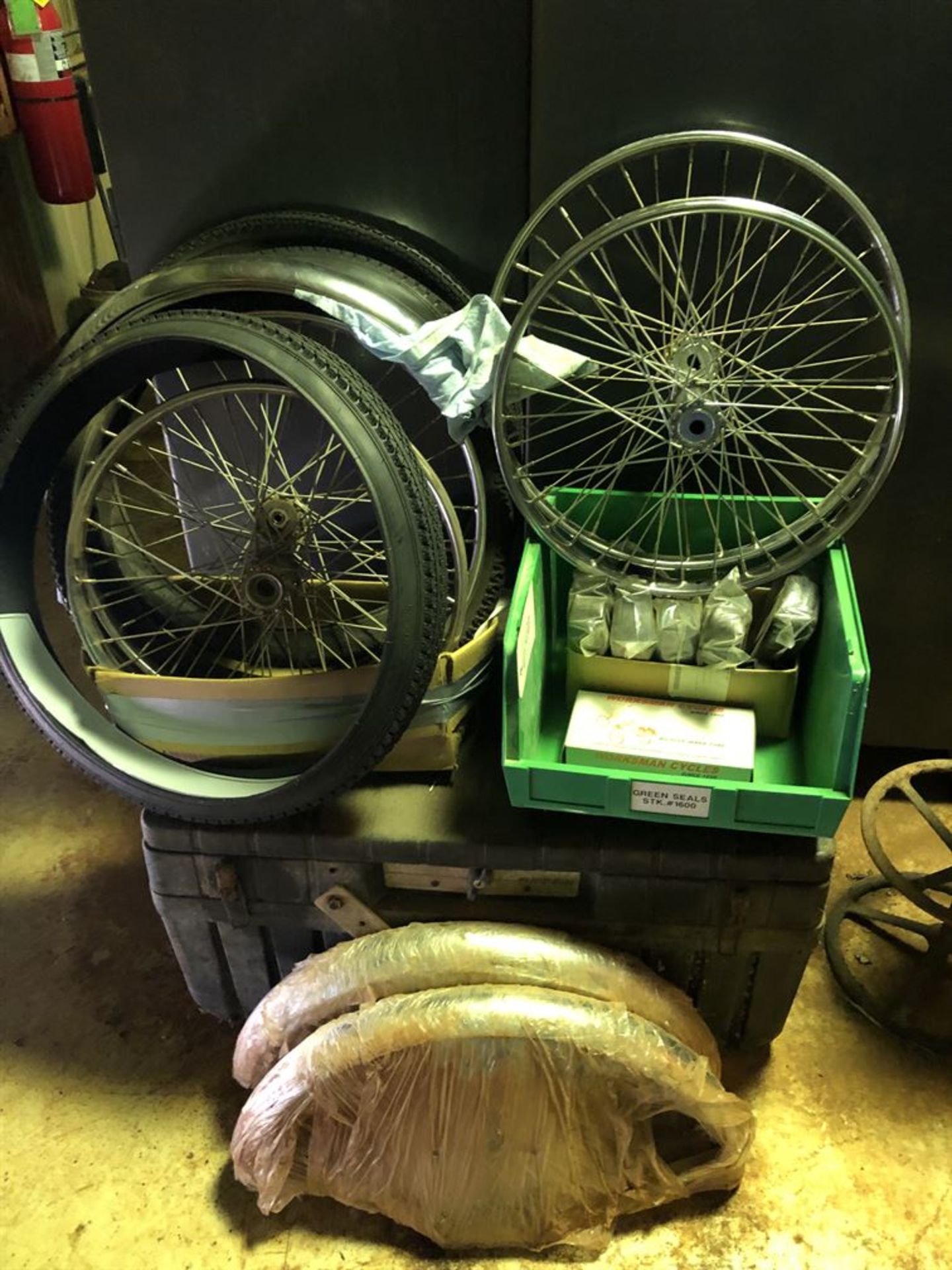 Lot of Assorted Worksman Bicycle Parts (Location: R38-M Scope Area)