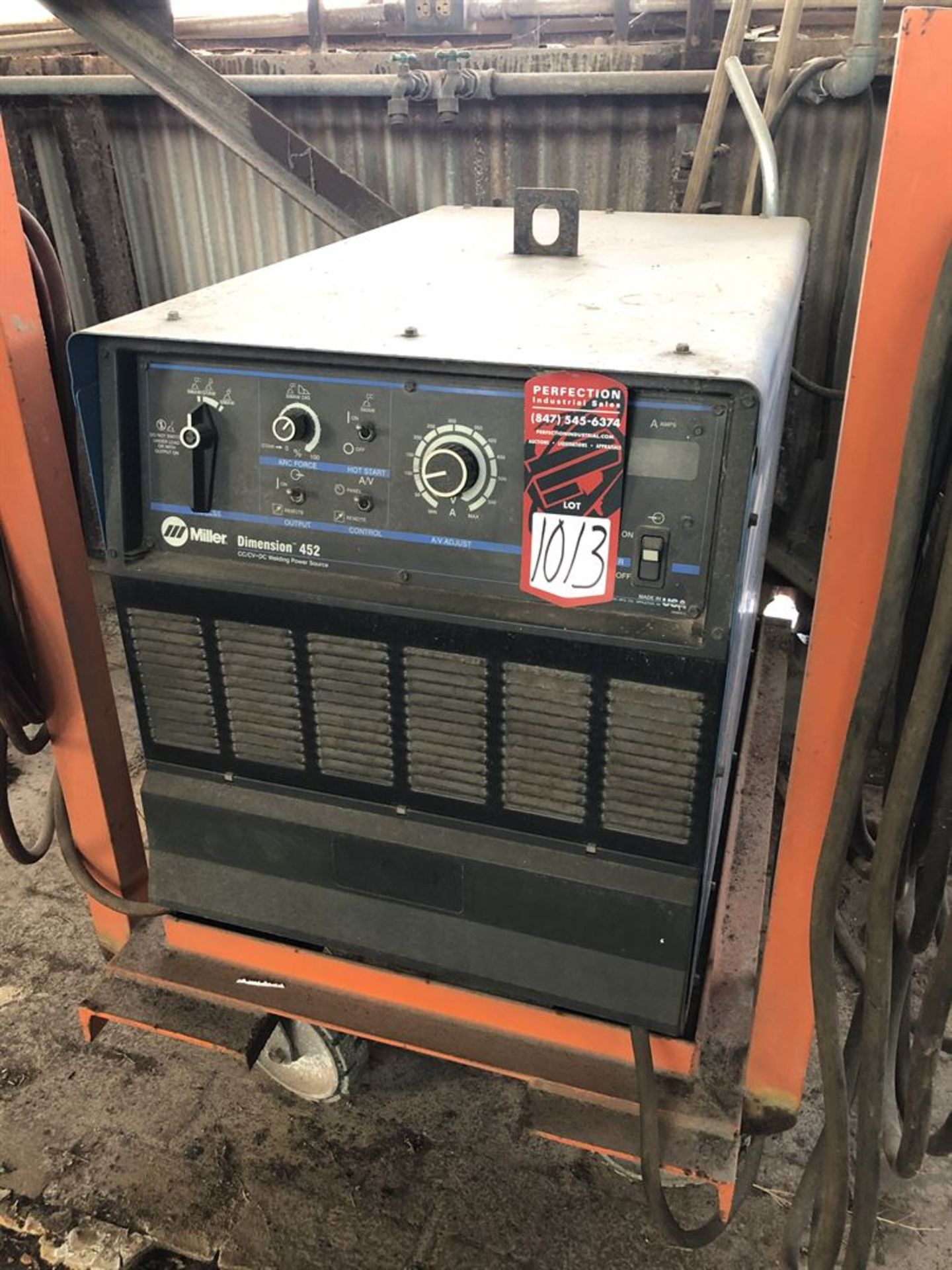 Miller Dimension 452 CC/CV.DC Arc Welding Power Source, s/n LJ101276C (Location: Learning Center)