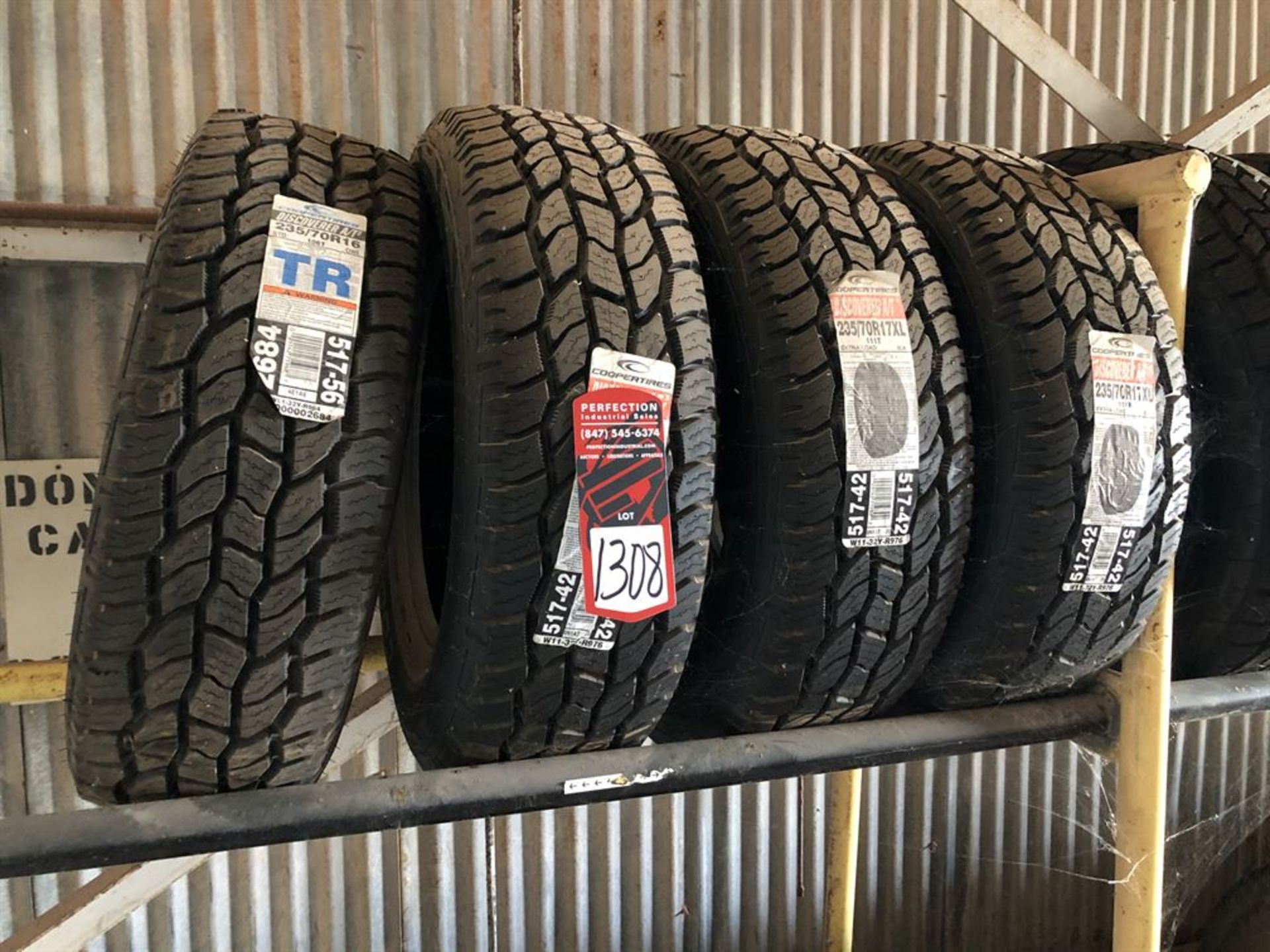 Lot Comprising of (3) New Cooper 235/70R 17XL Tires, and (1) New Cooper 235/70R 16 Tire (Location: