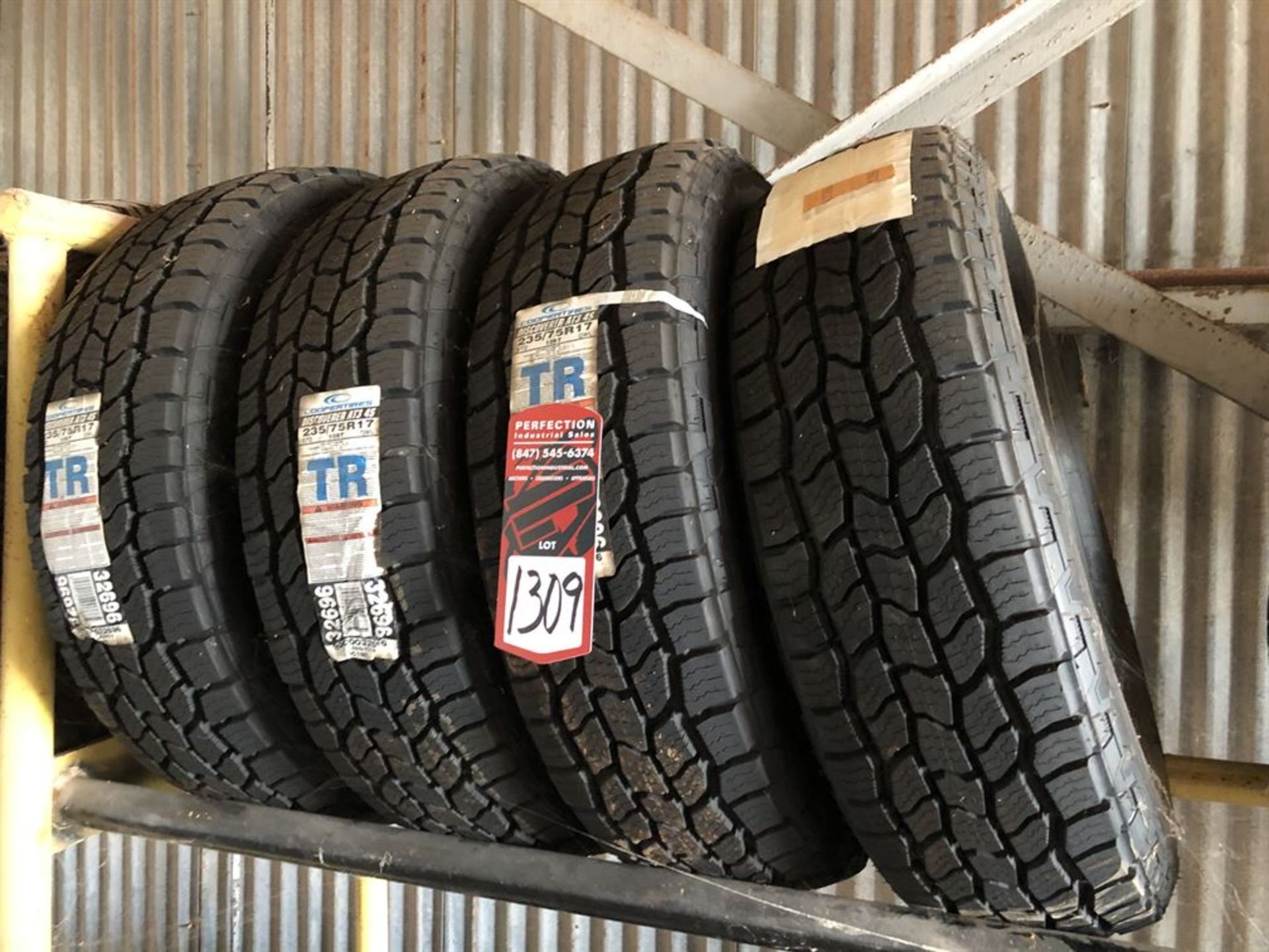 Lot Comprising of (4) New Cooper 235/75R 17 Tires (Location: Tire Repair Shop)