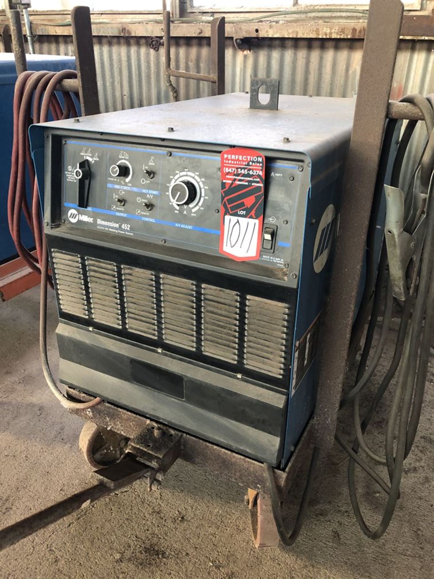 Miller Dimension 452 CC/CV.DC Arc Welding Power Source, s/n LJ101277C (Location: Learning Center)