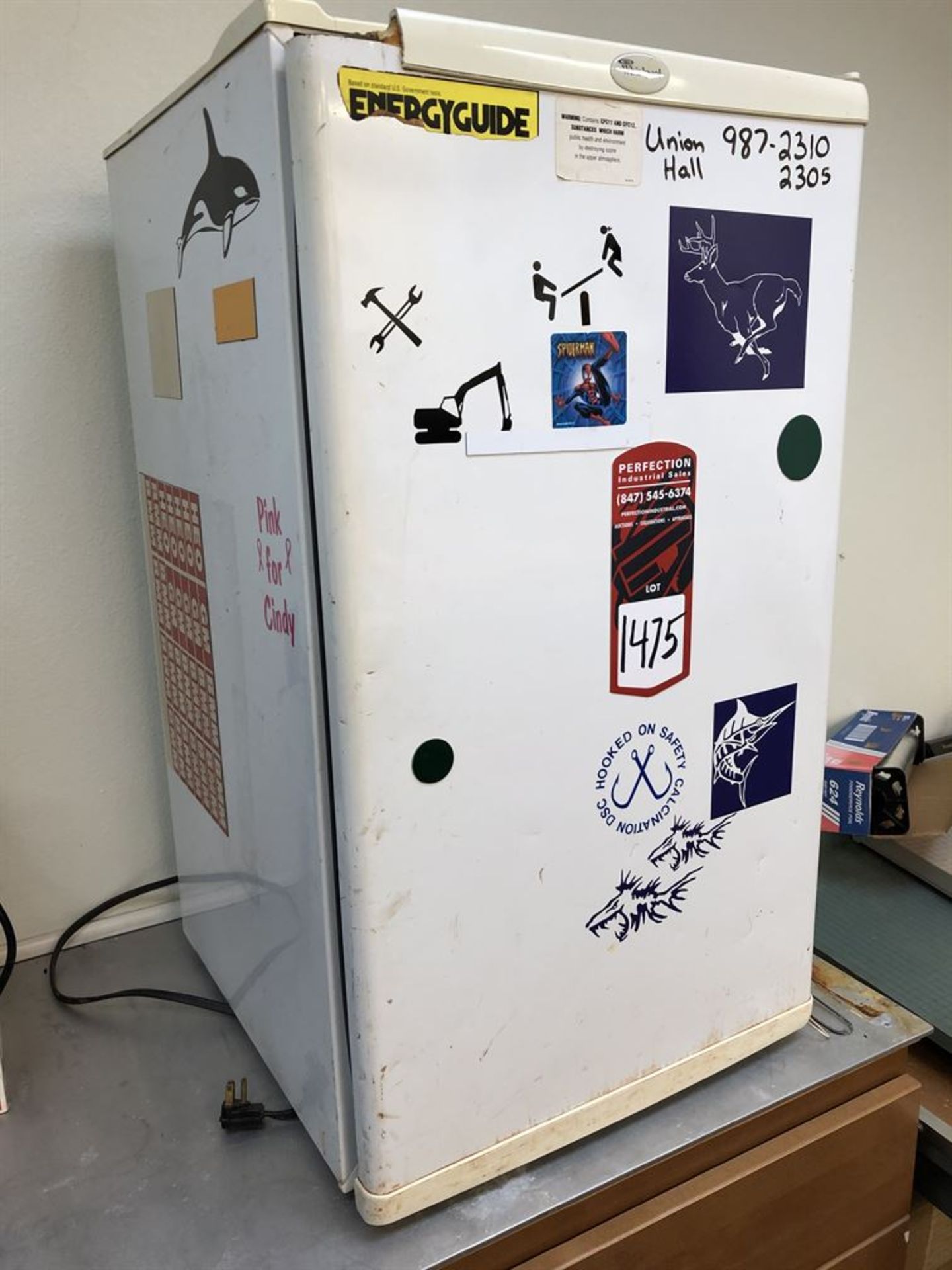 Whirlpool Mini Refrigerator (Location: Wood Working Shop)