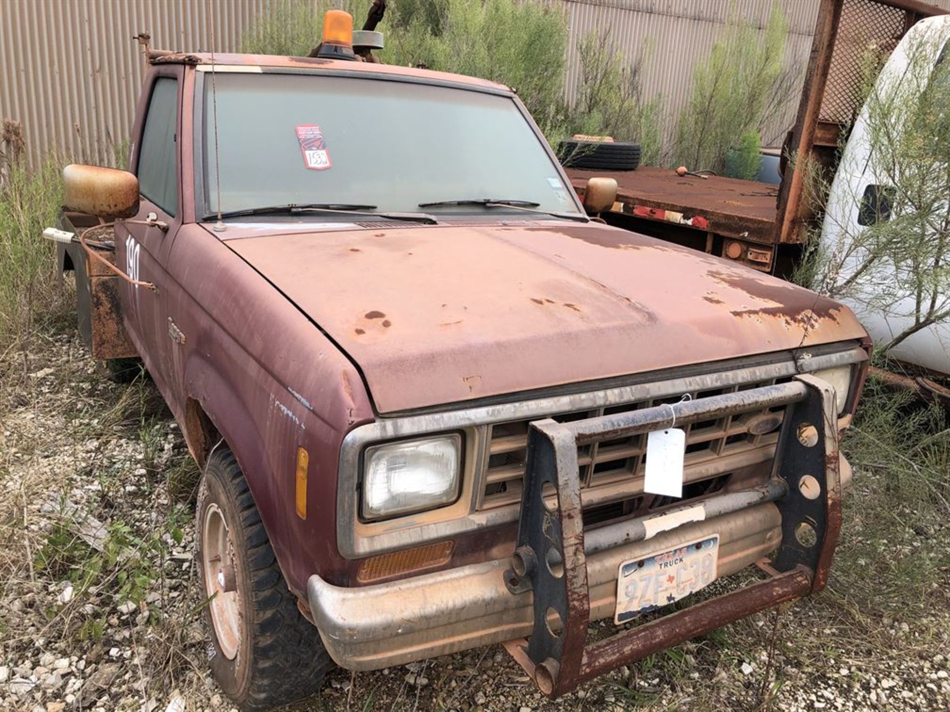 1988 Ford Ranger Flatbed Pickup, VIN 1FTCR11T2JU398186, 4x4, 53,582 Miles, w/ 30 Gallon Air
