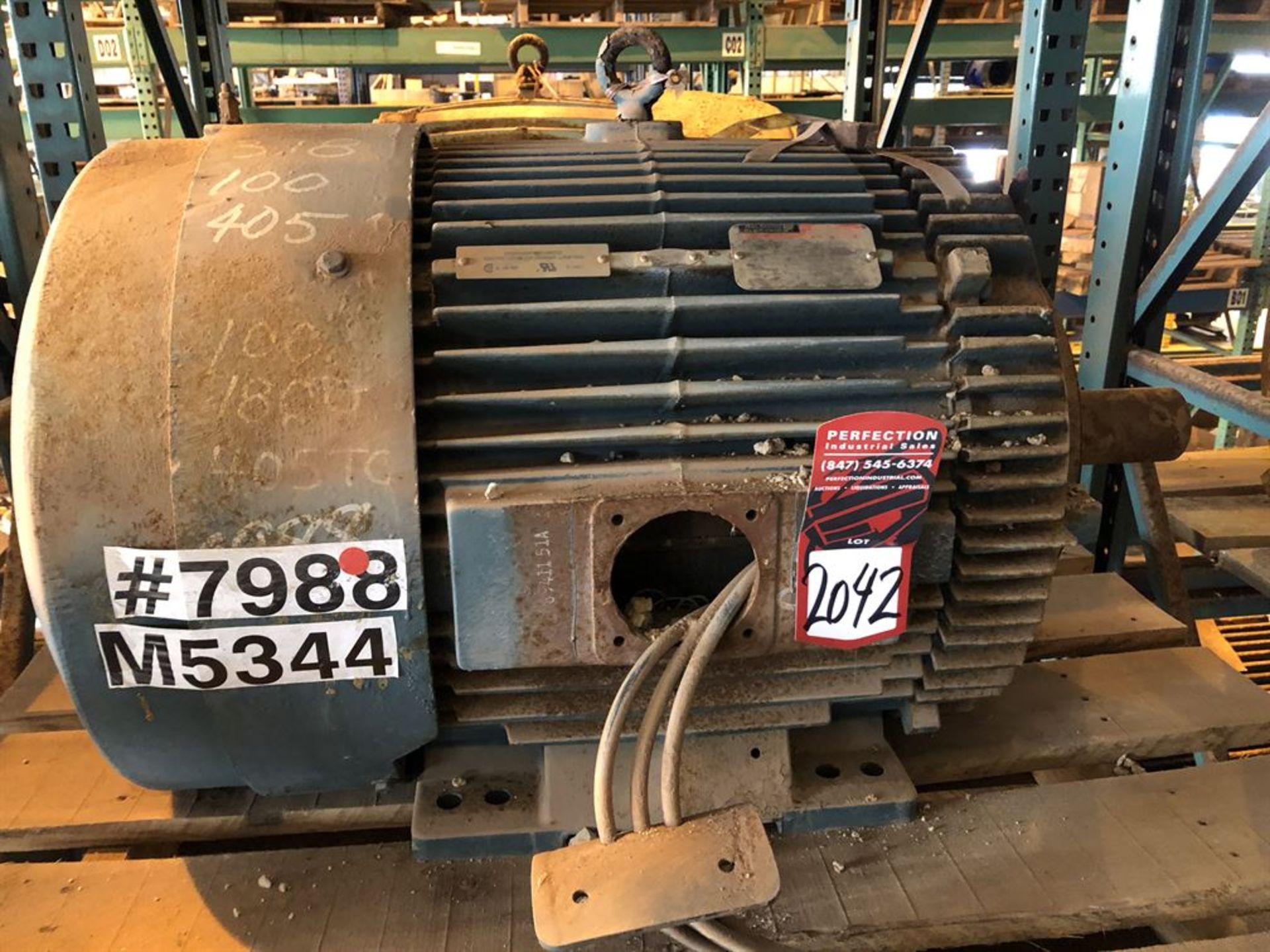 RELIANCE 100 HP Electric Motor (Location: Motor Warehouse)