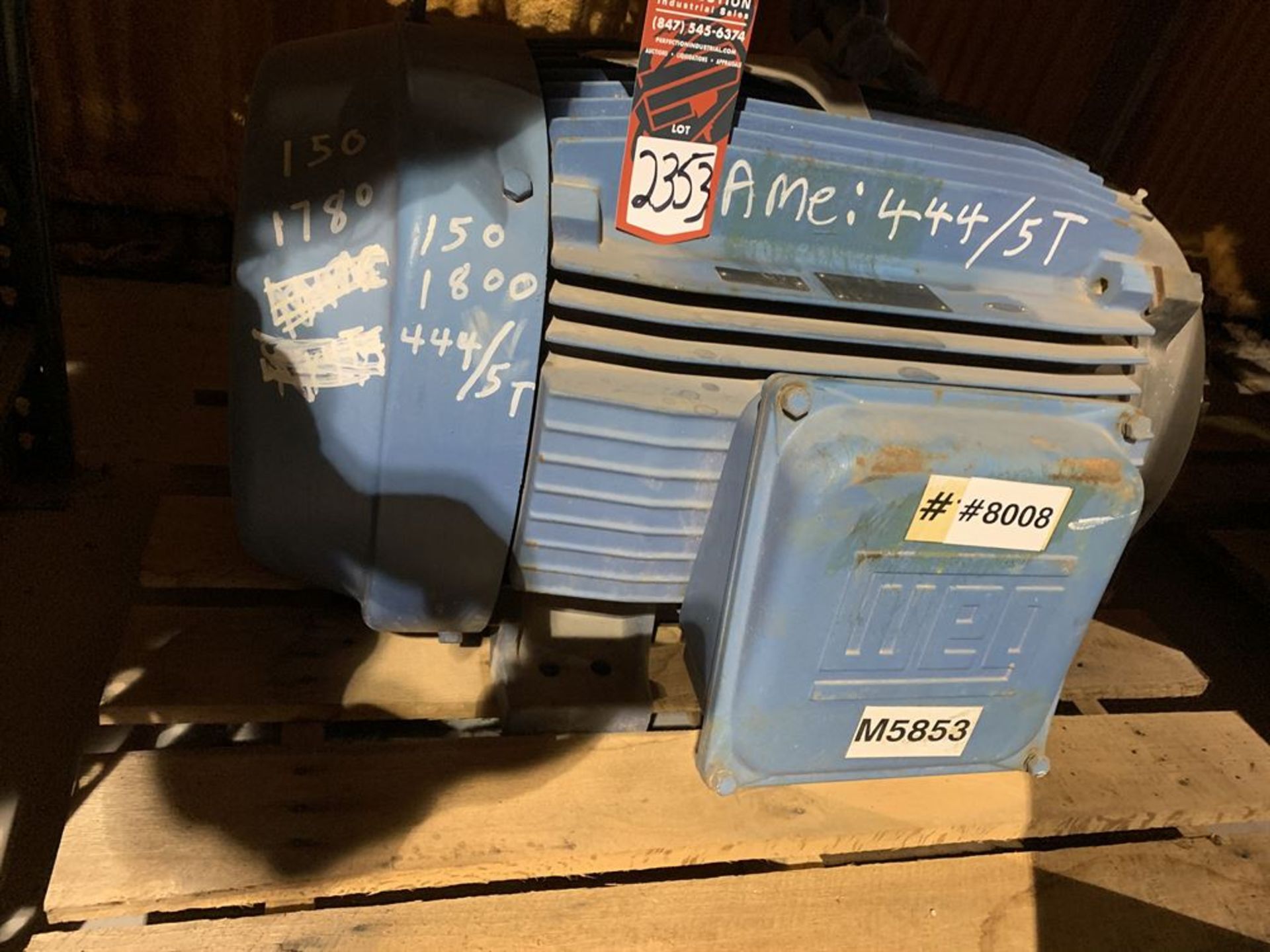 WEG 150 HP Electric Motor (Location: Motor Building)