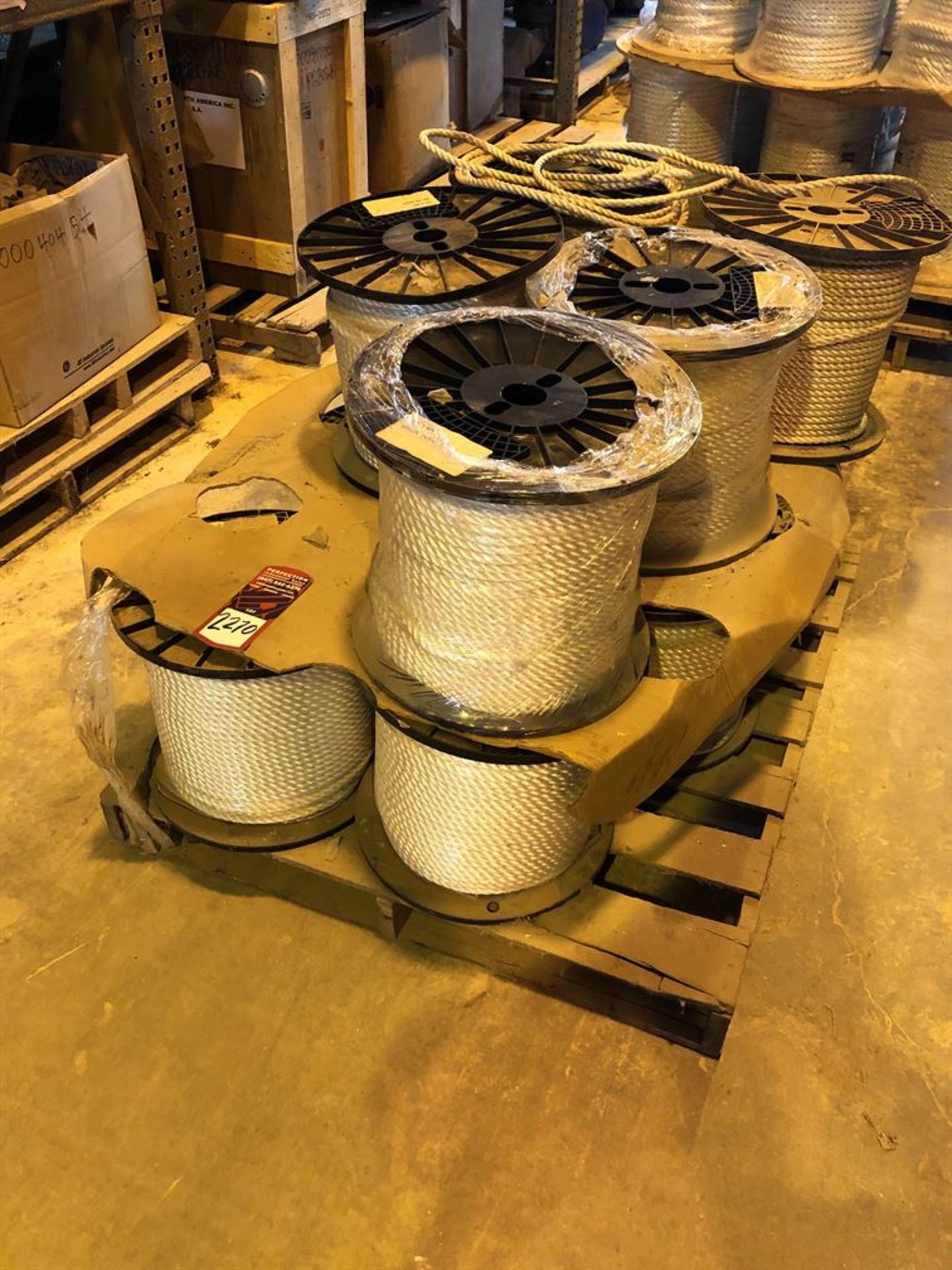 Lot Comprised of (11) Spools of Nylon Rope, 1/2"x600' (Location: Motor Warehouse)