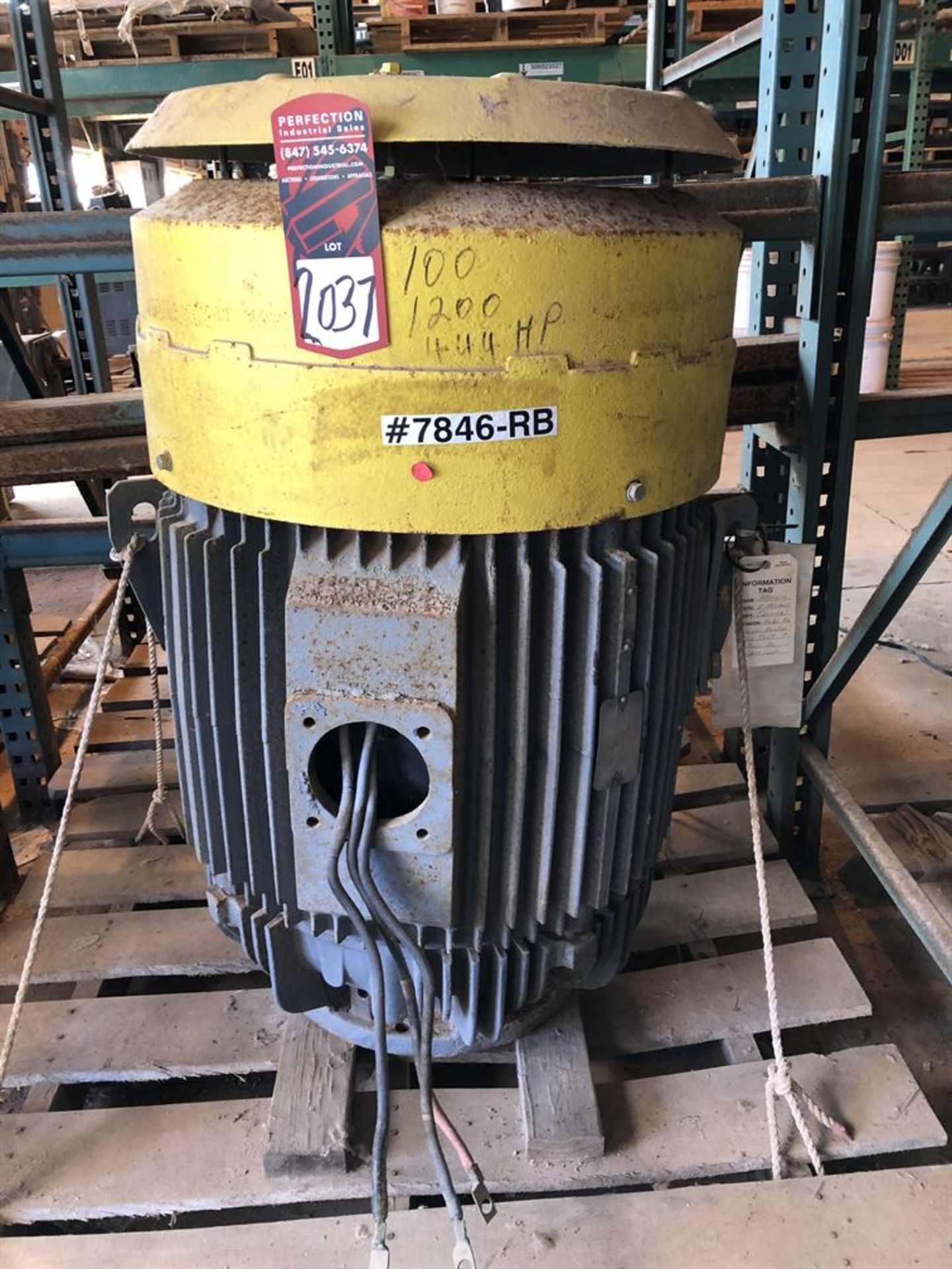 RELIANCE 100 HP Electric Motor (Location: Motor Warehouse)