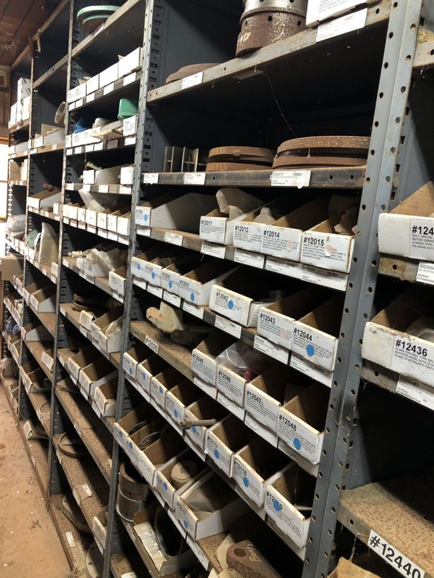 Lot Comprised of (2) Rows of Shelving (Contents Only) Including Valve Components, Electrical - Image 5 of 8