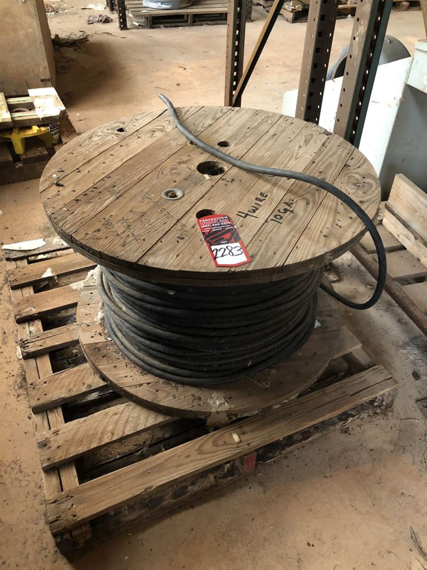 Spool of 4-Wire 10 Gauge Cable (Location: Motor Warehouse)