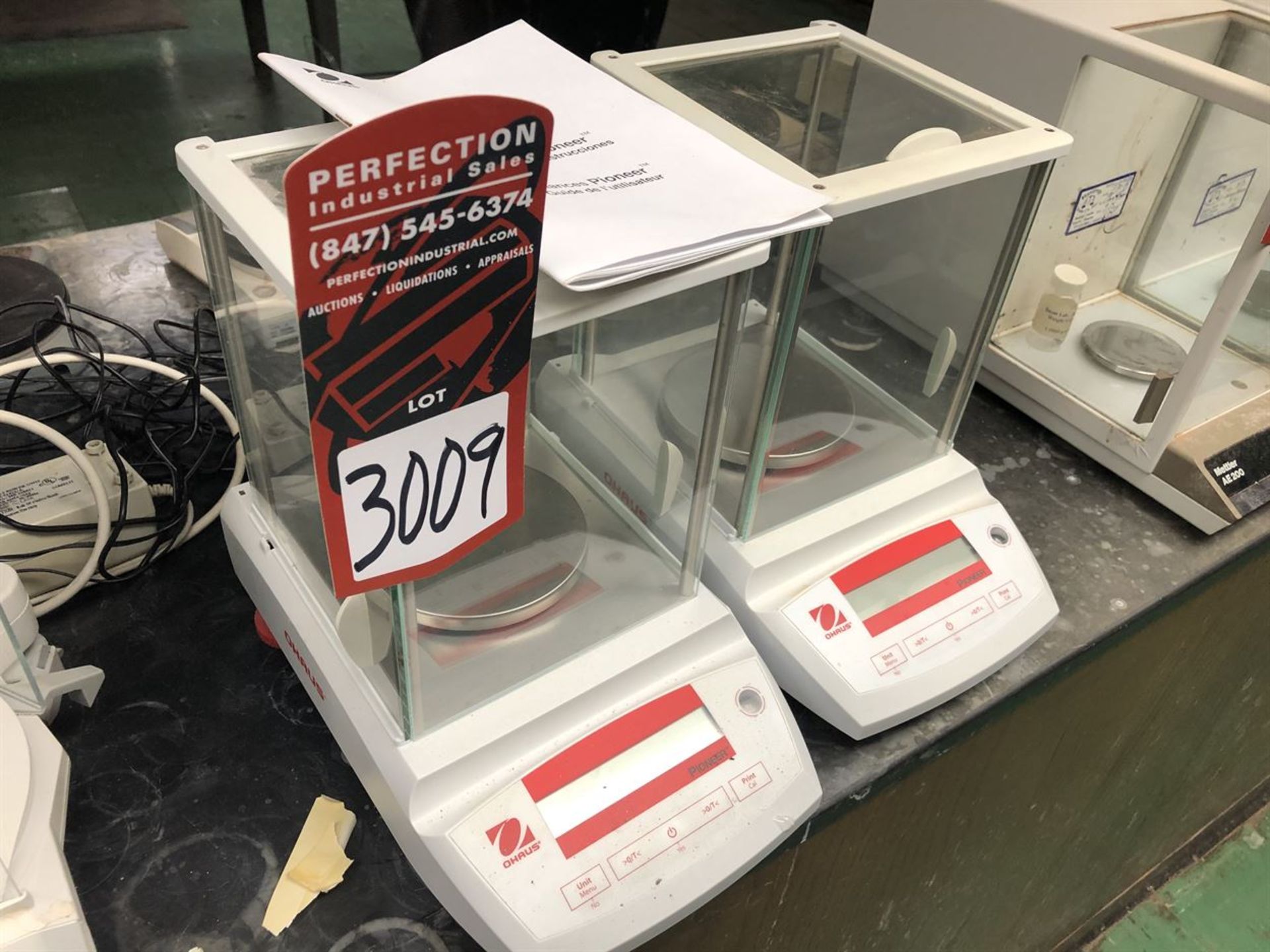 Lot Comprising of (2) OHAUS Pioneer Analytical Balance Scales (Location: Metallurgical Lab)