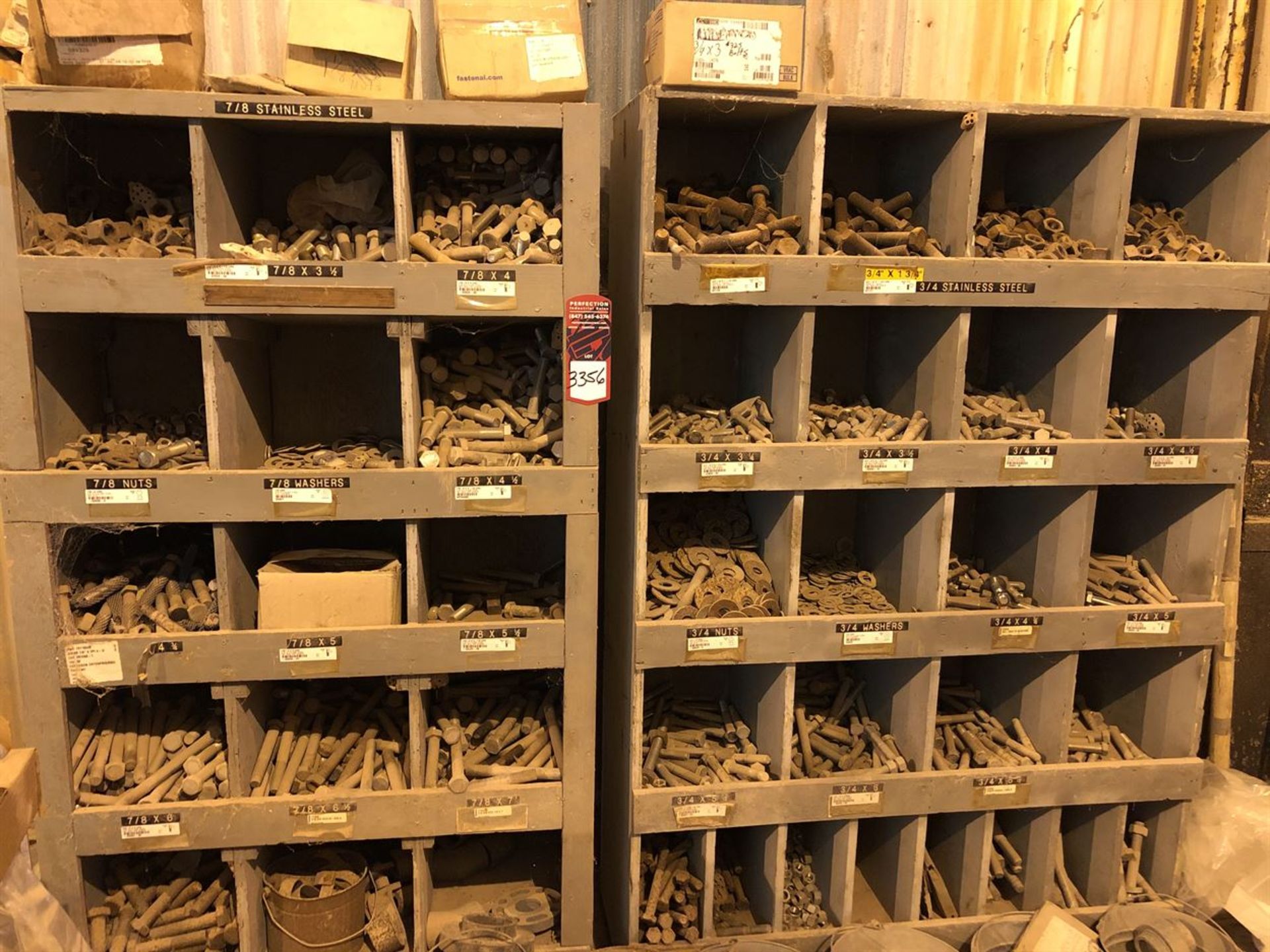 Large Lot of Assorted Stainless Steel Hardware (Location: Chemical Warehouse)