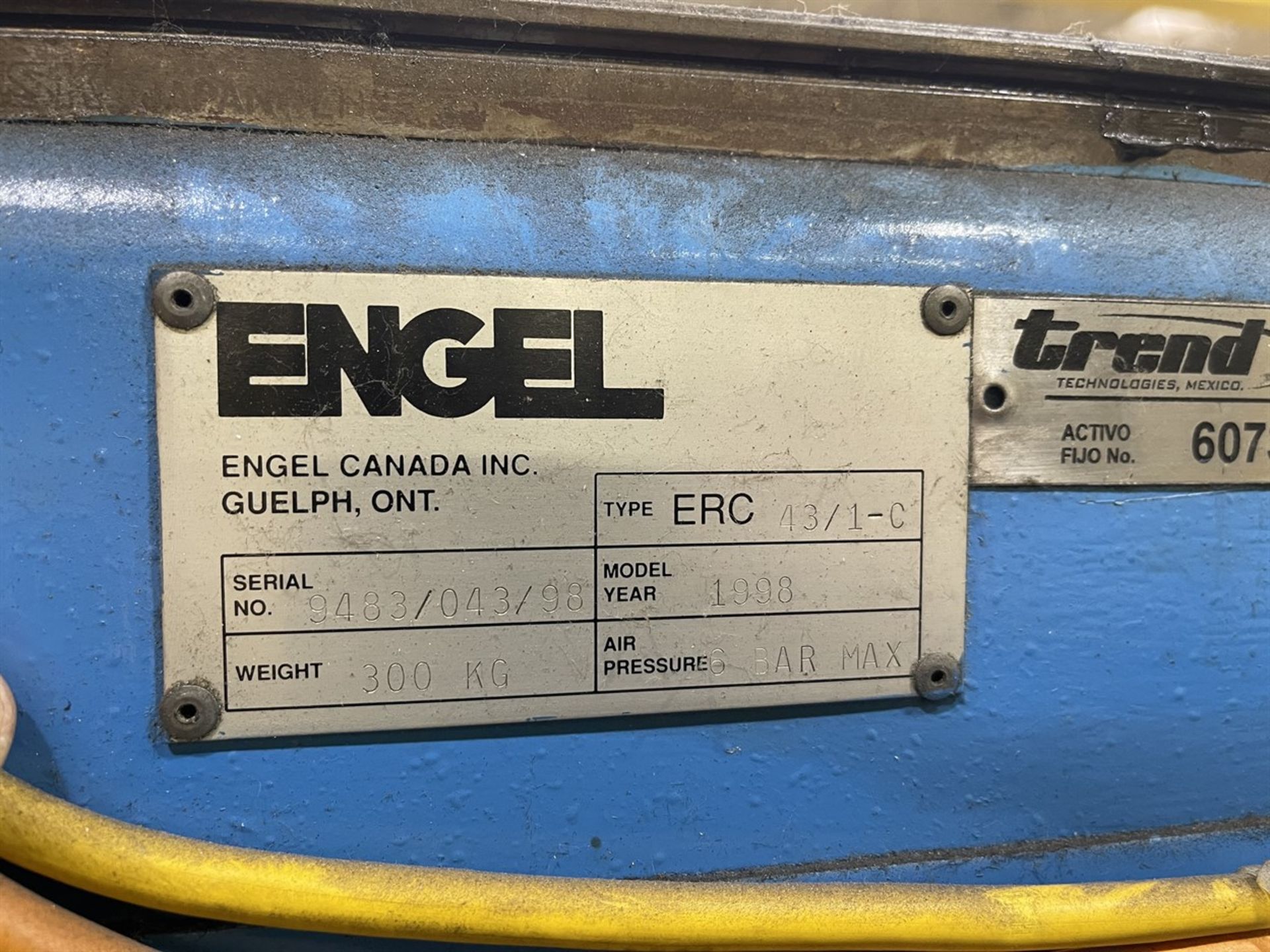 300 Ton ENGEL ES 1350/300 Hydraulic Injection Molder, s/n 9436/300/98, w/ CC100-A03 Control, 23.9 - Image 13 of 14